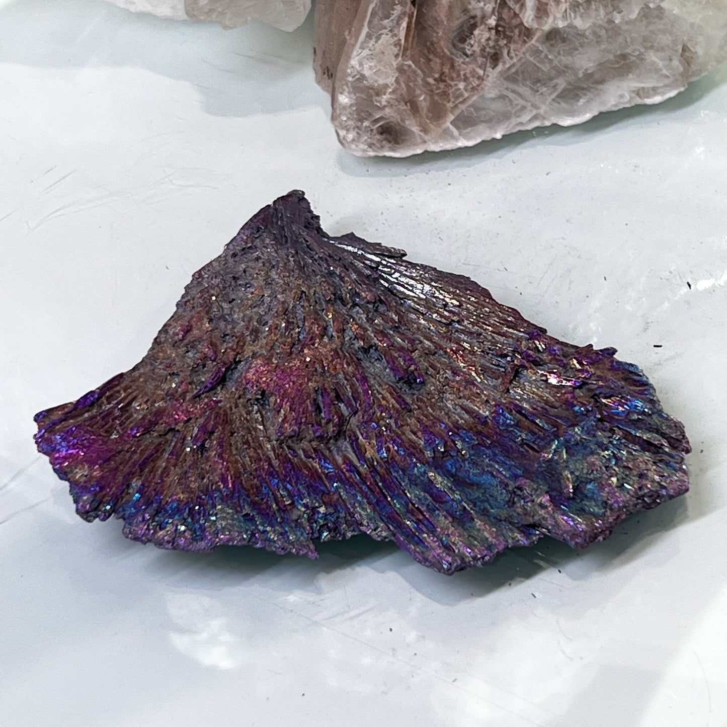 Rainbow Aura Black Kyanite