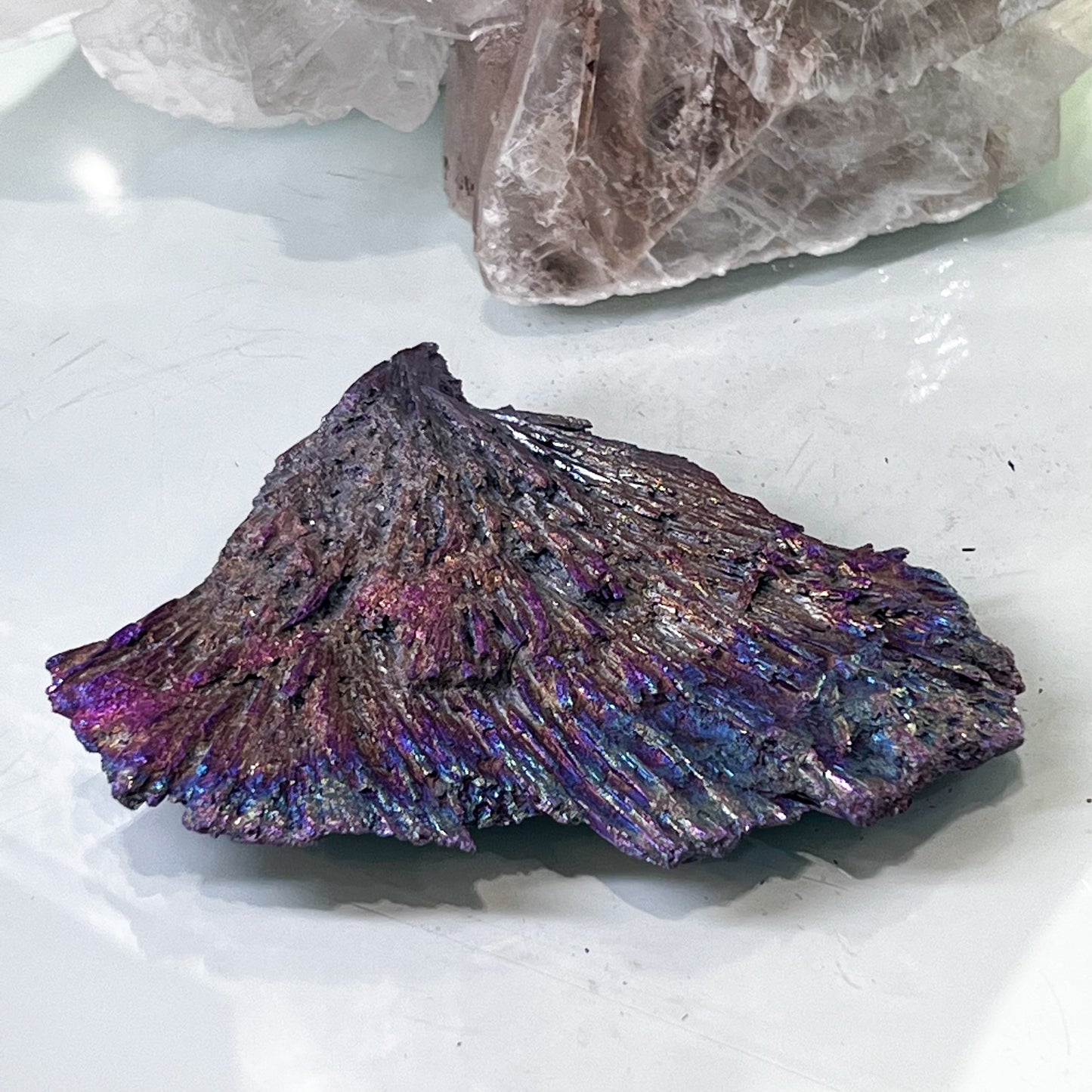 Rainbow Aura Black Kyanite