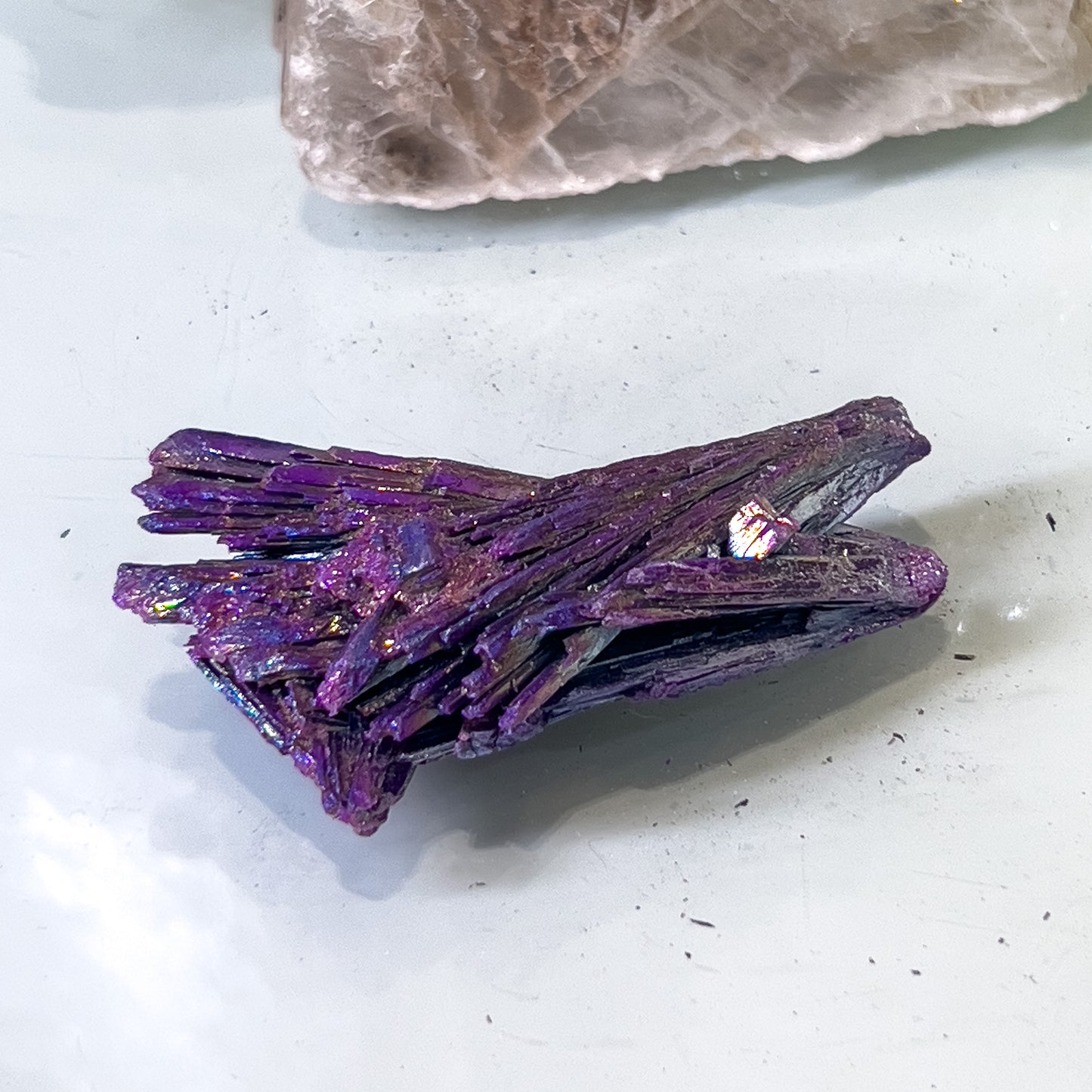 Rainbow Aura Black Kyanite
