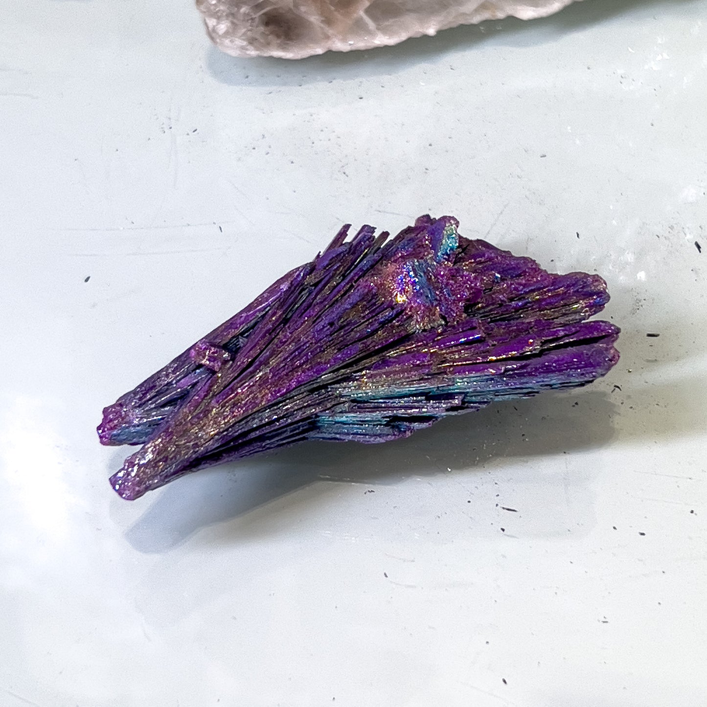 Rainbow Aura Black Kyanite