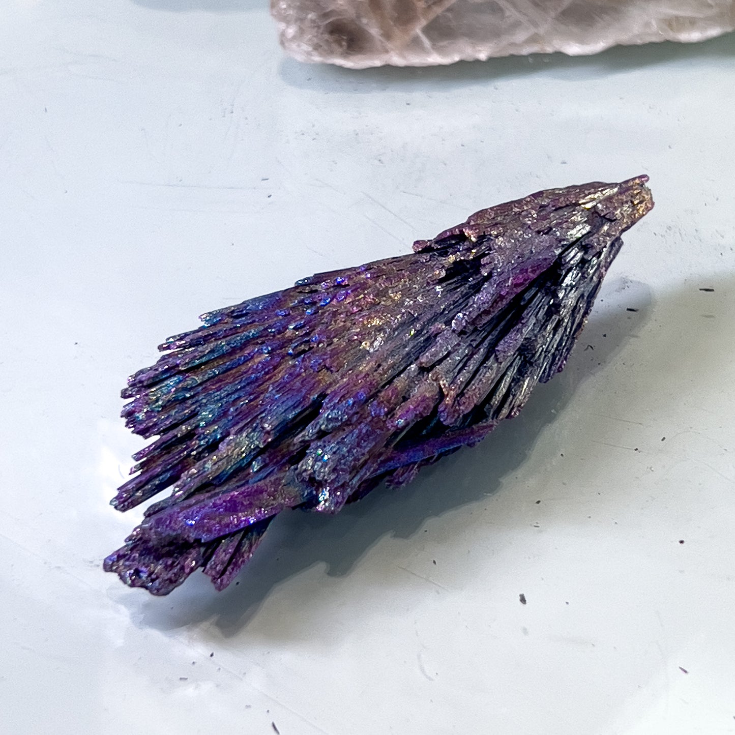 Rainbow Aura Black Kyanite