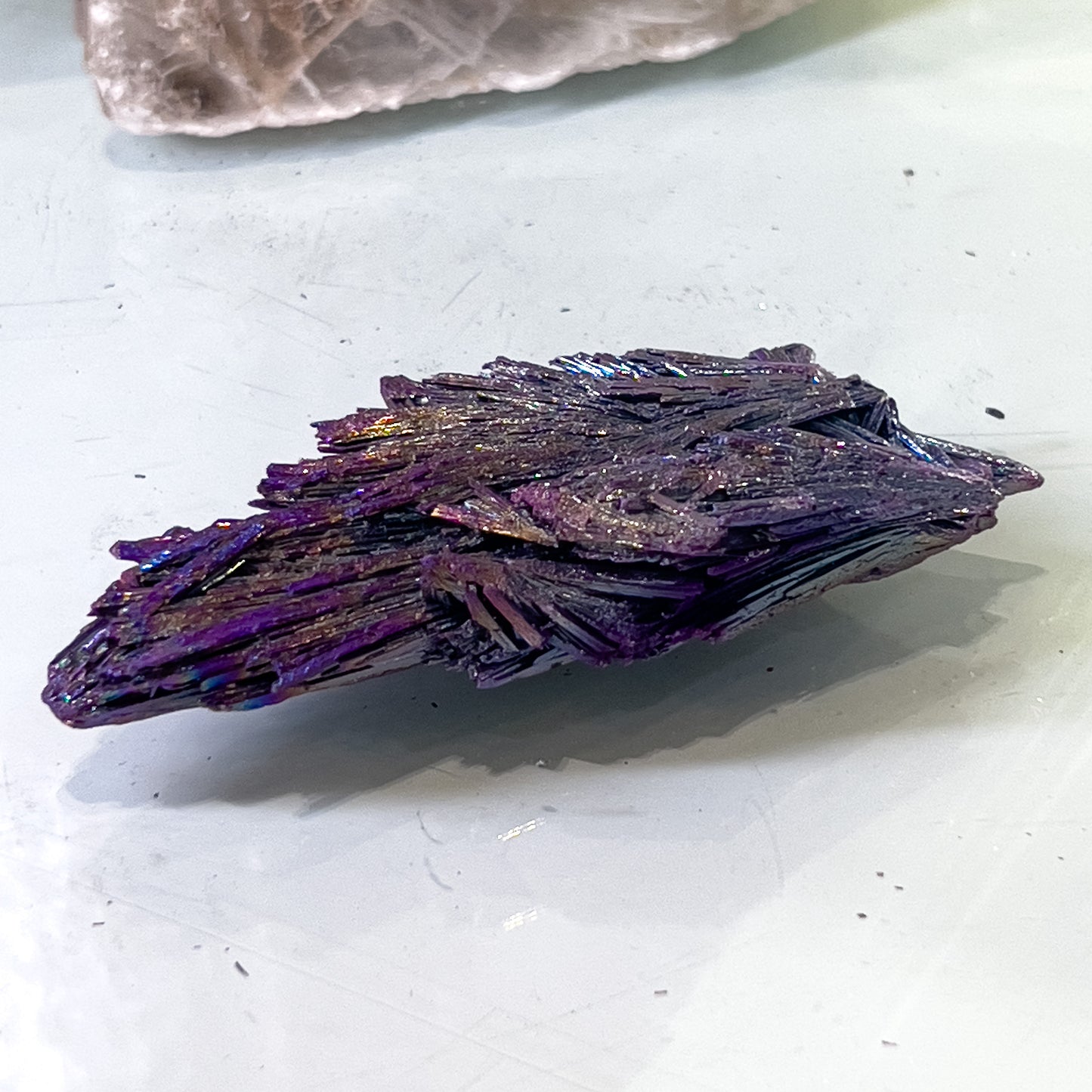 Rainbow Aura Black Kyanite