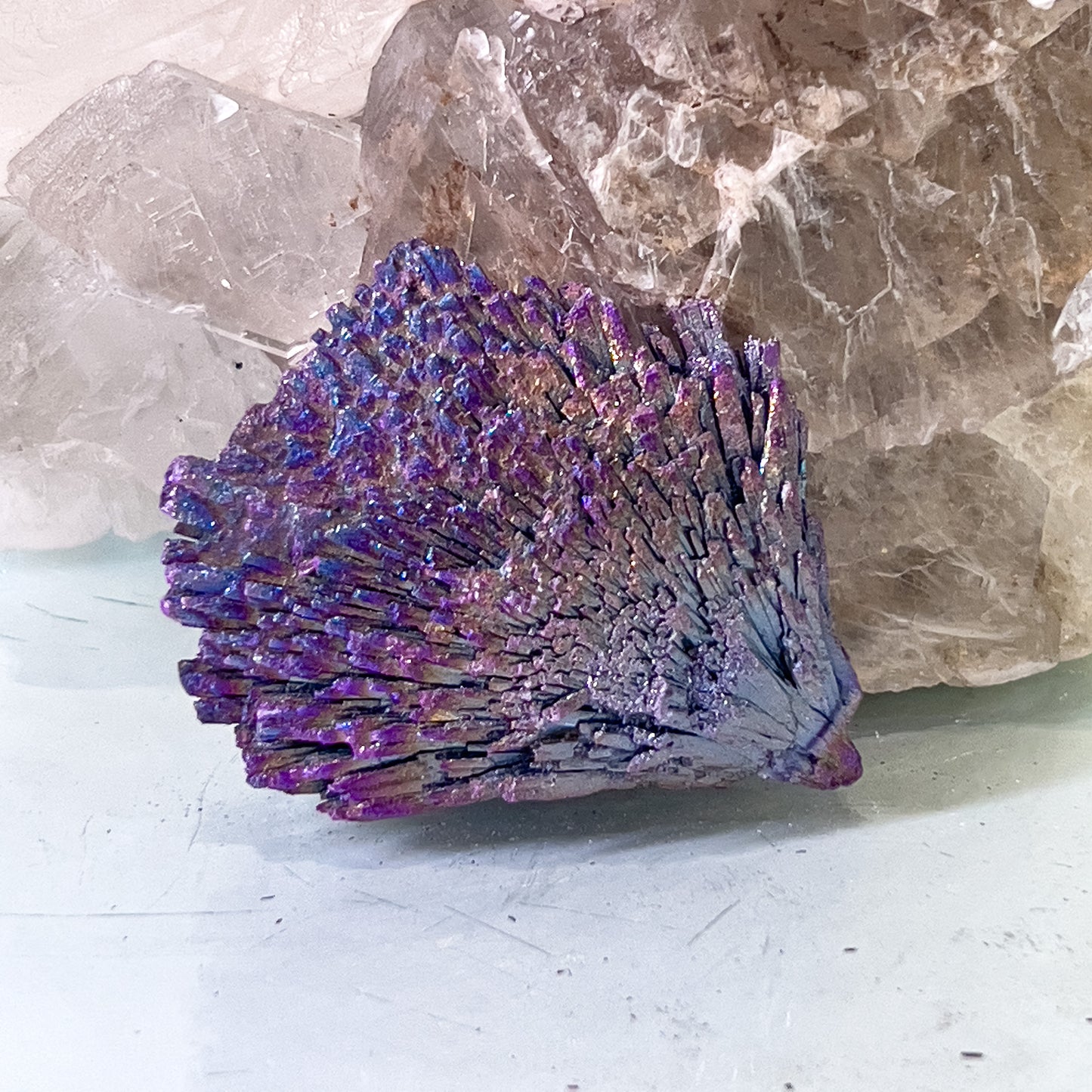 Rainbow Aura Black Kyanite