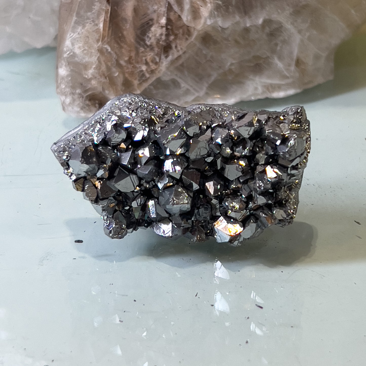 Silver Aura Amethyst