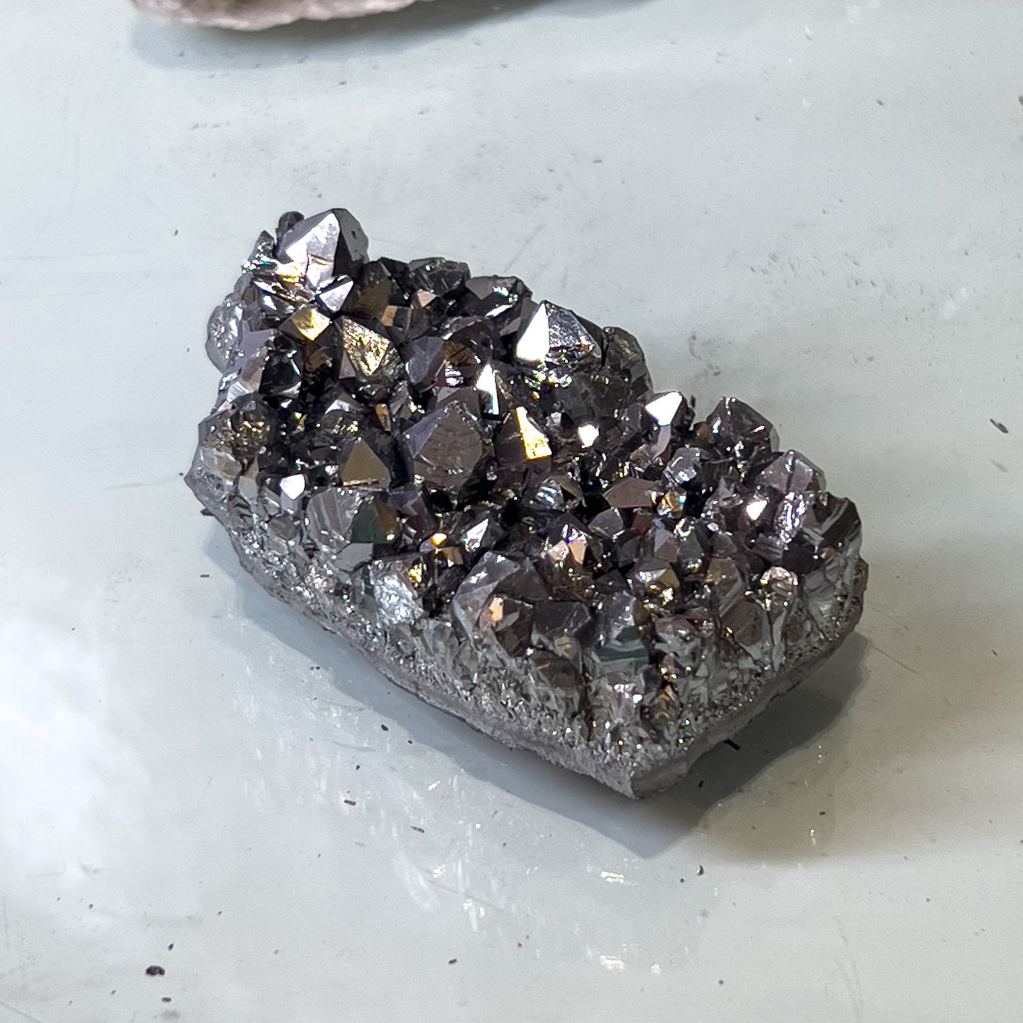 Silver Aura Amethyst