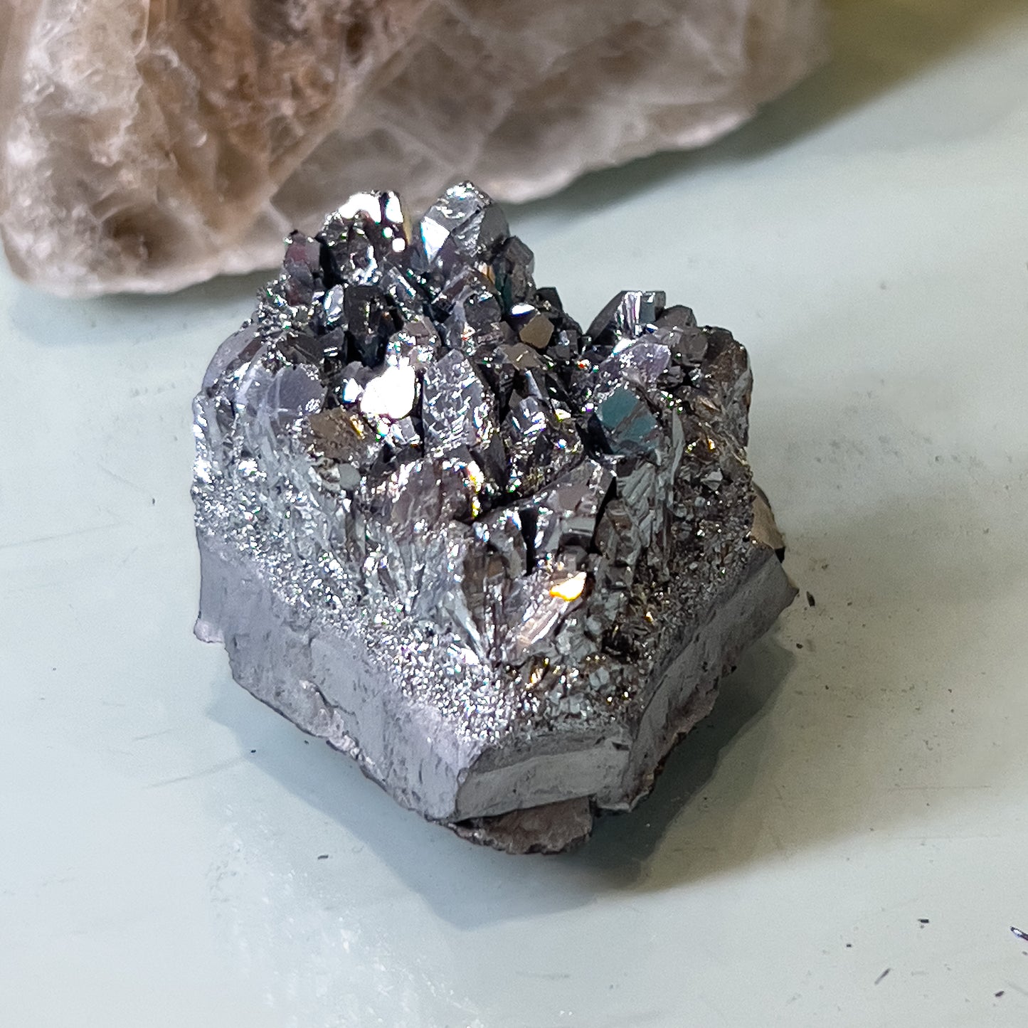 Silver Aura Amethyst