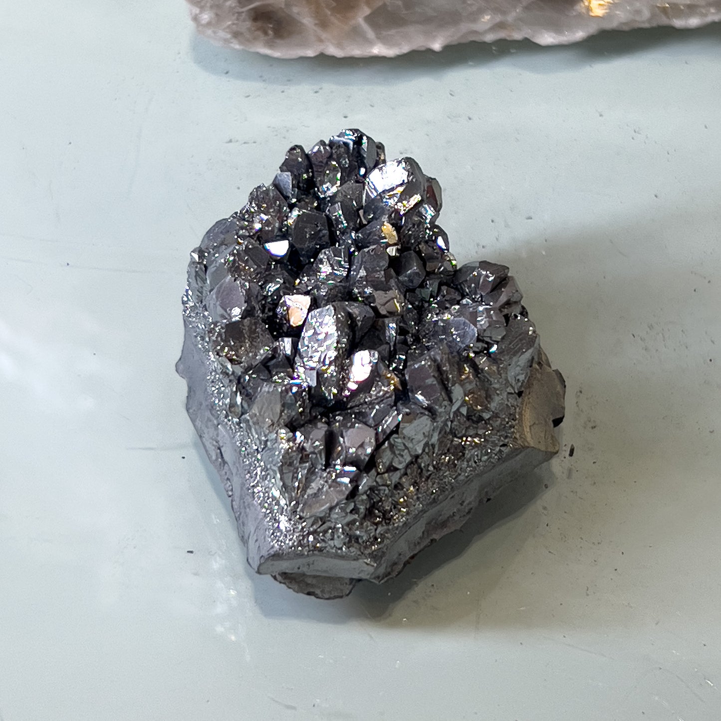Silver Aura Amethyst