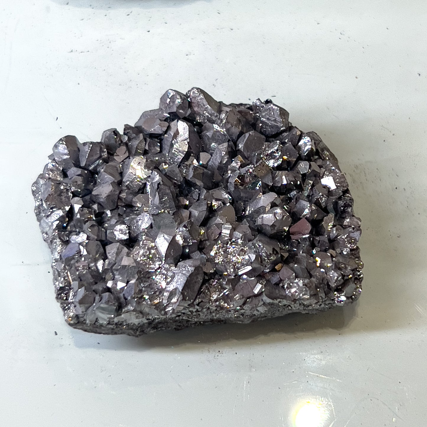 Silver Aura Amethyst