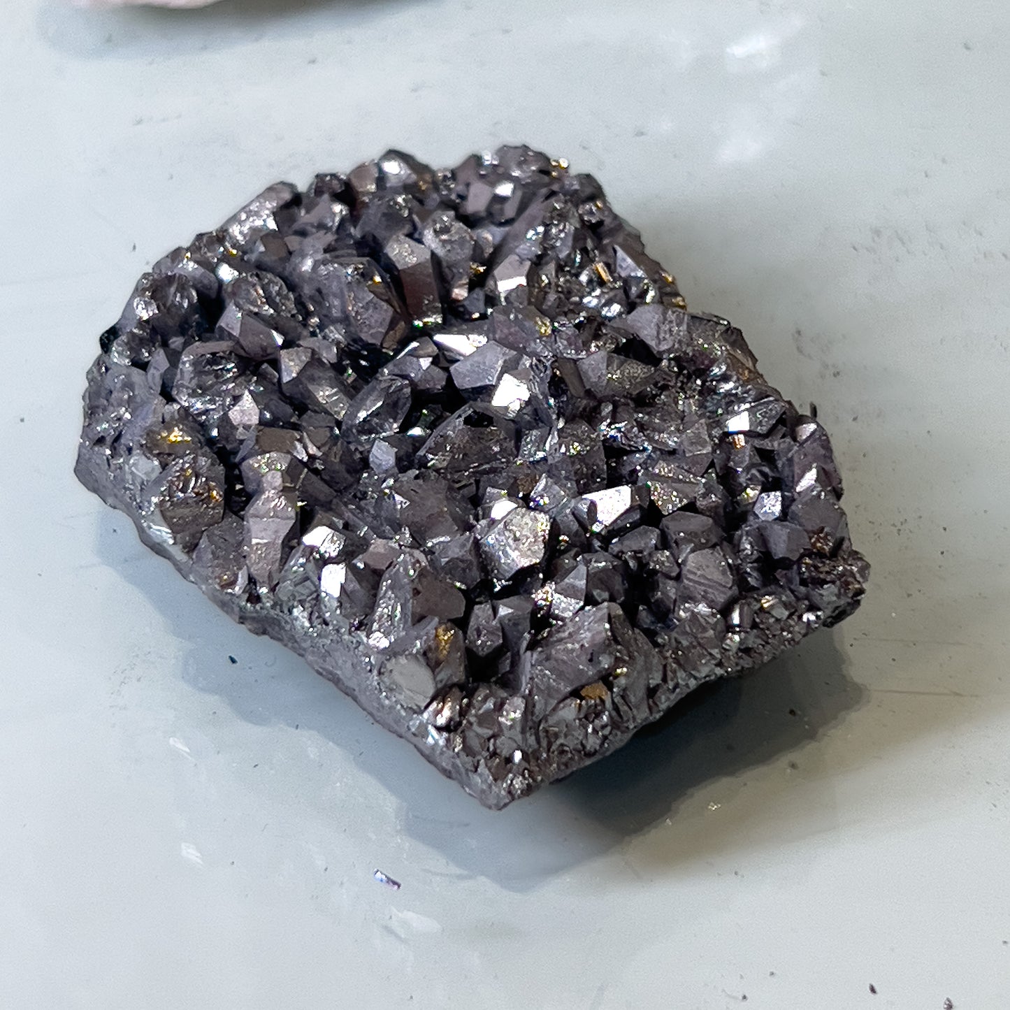 Silver Aura Amethyst