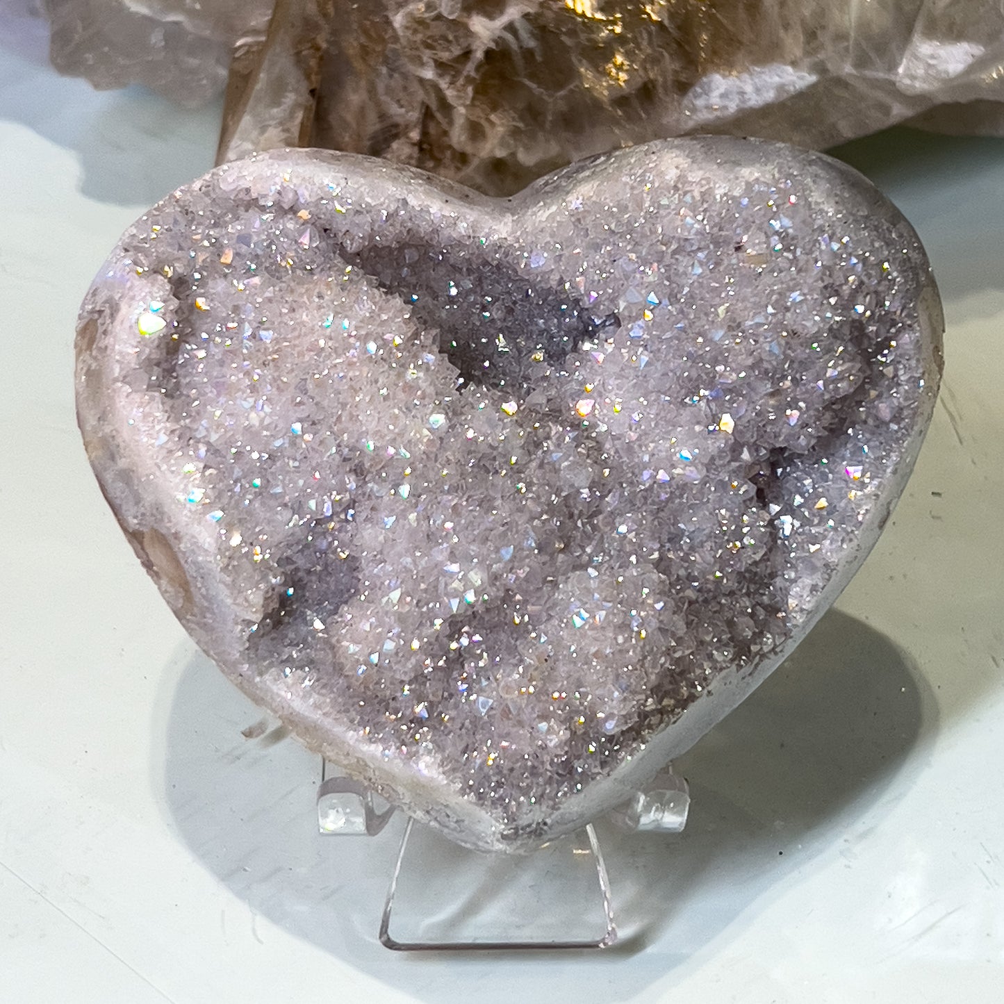 Angel Aura Amethyst Heart