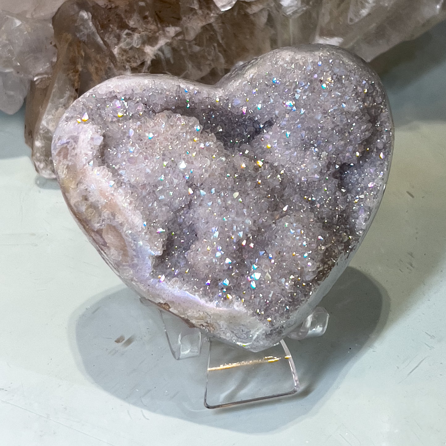 Angel Aura Amethyst Heart