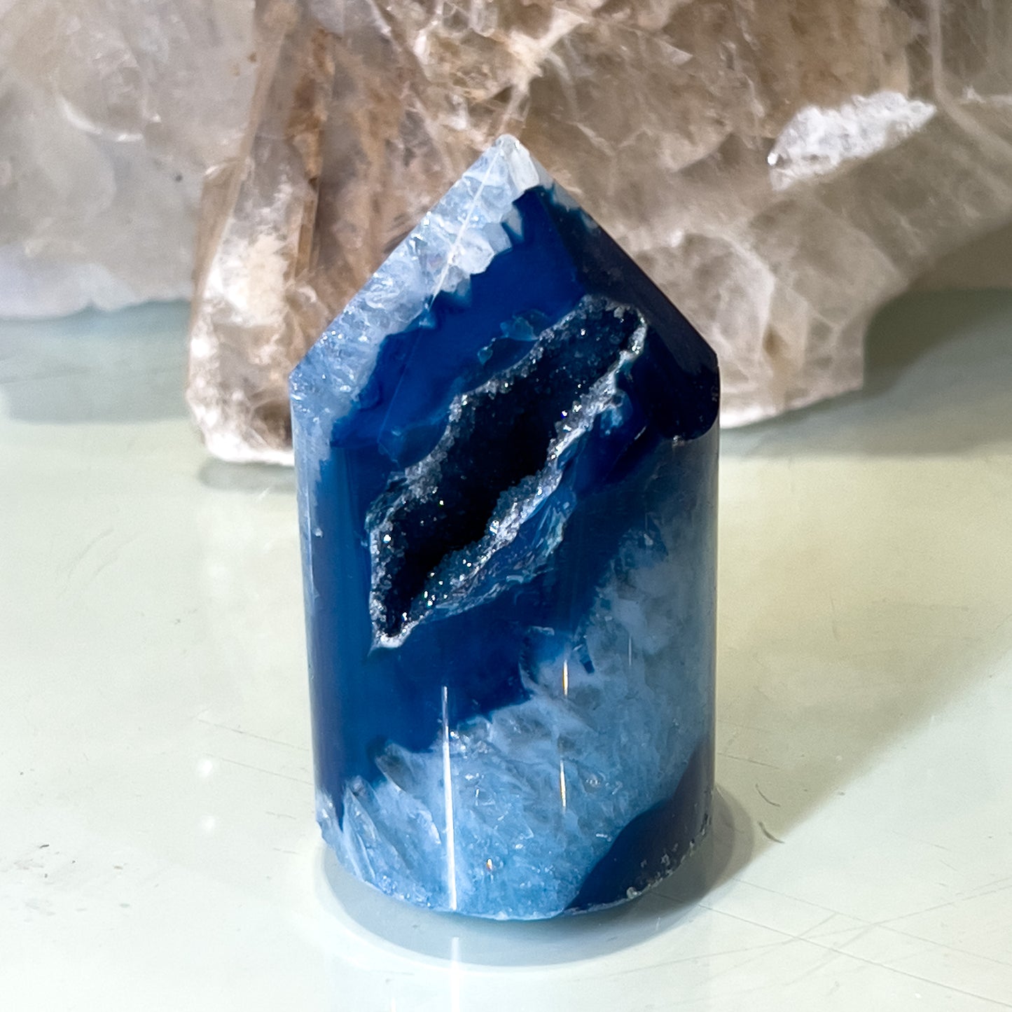 Agate Druzy Point