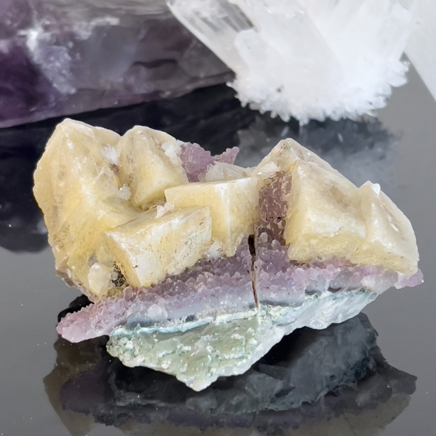 Flower Amethyst Calcite