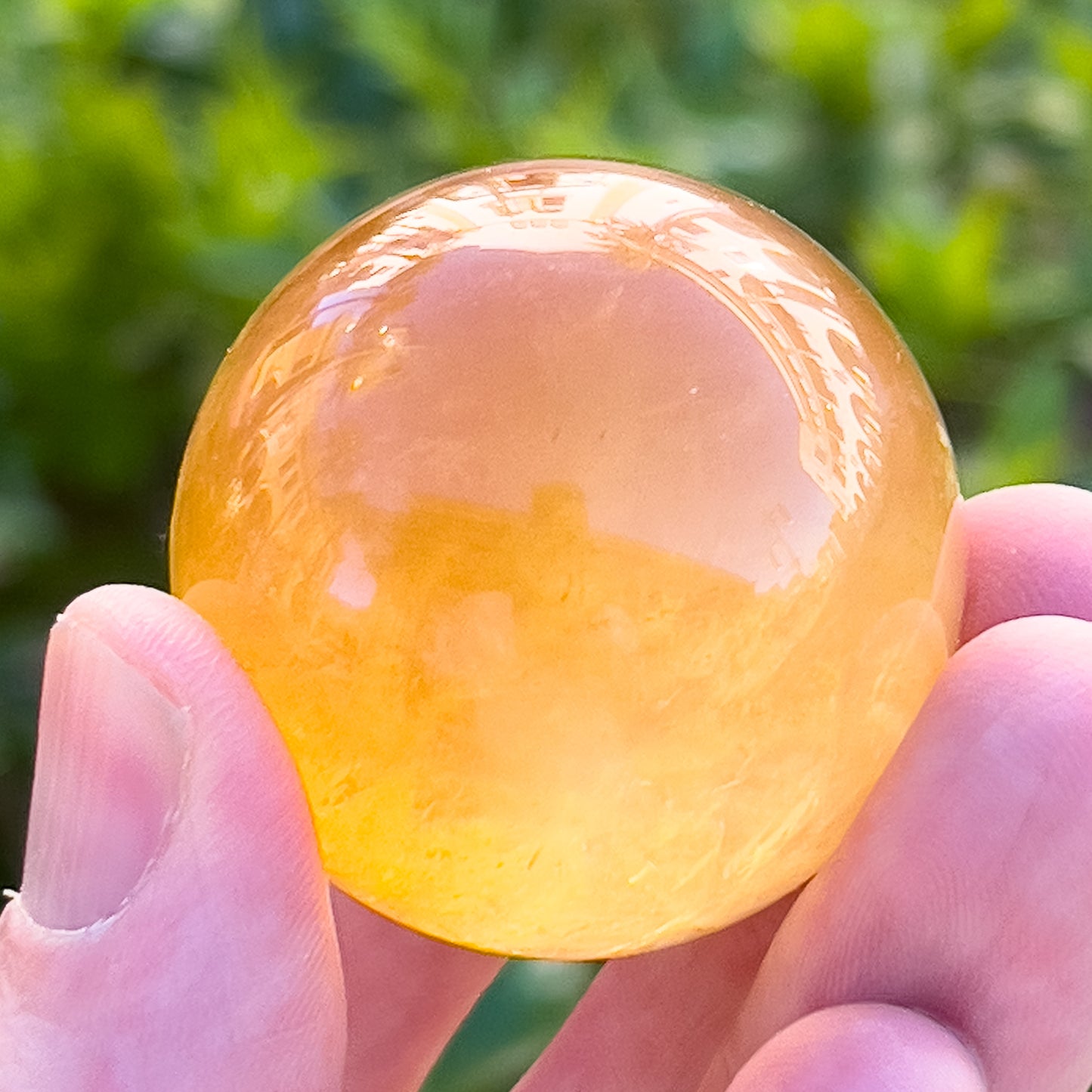 Golden Calcite Sphere