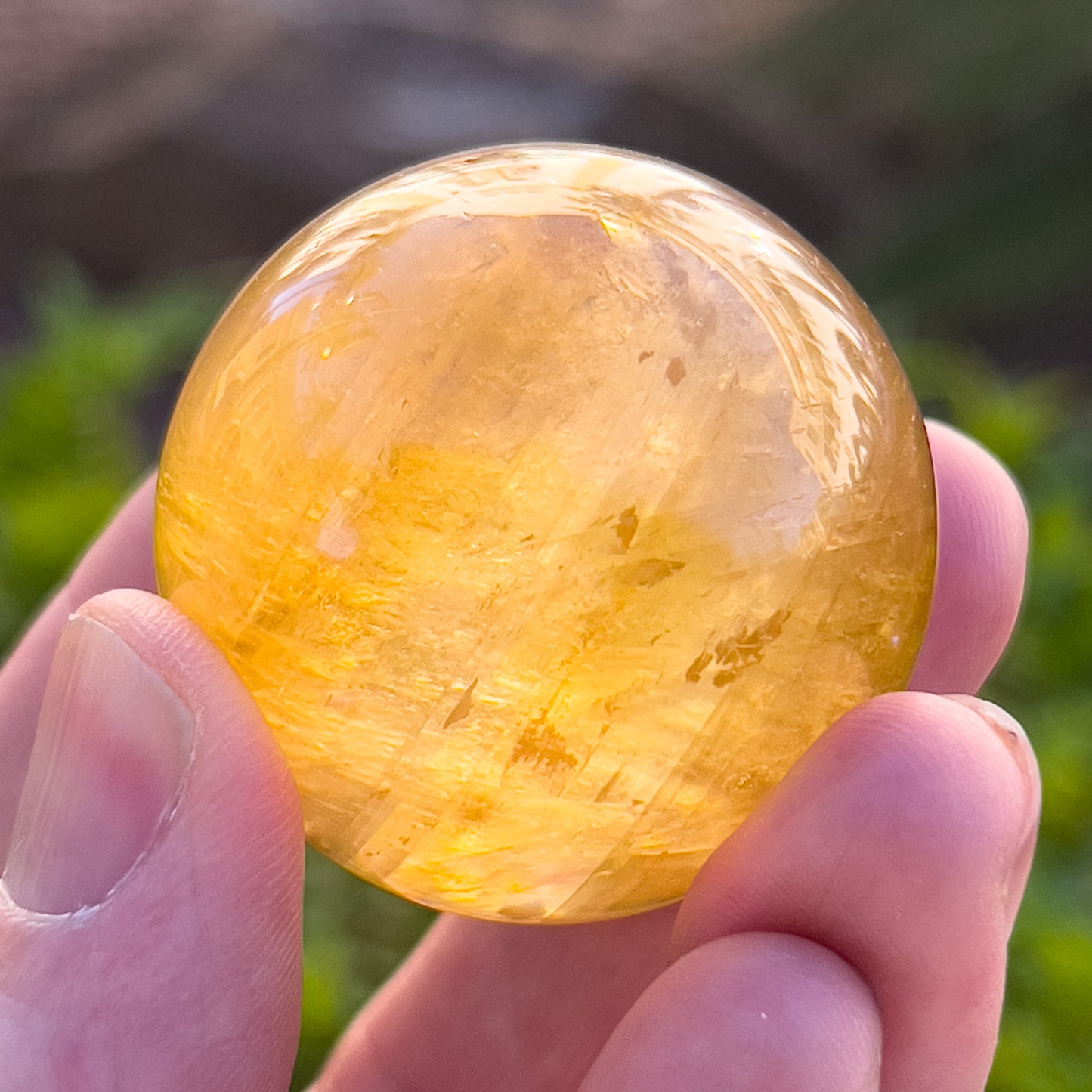 Golden Calcite Sphere