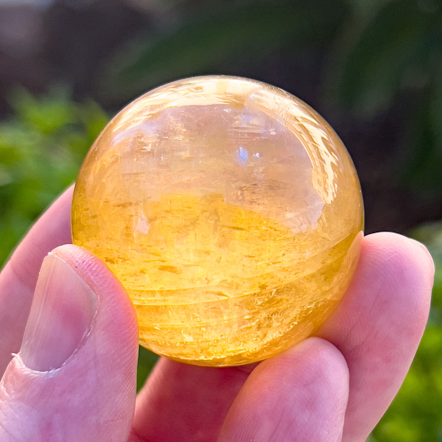 Golden Calcite Sphere