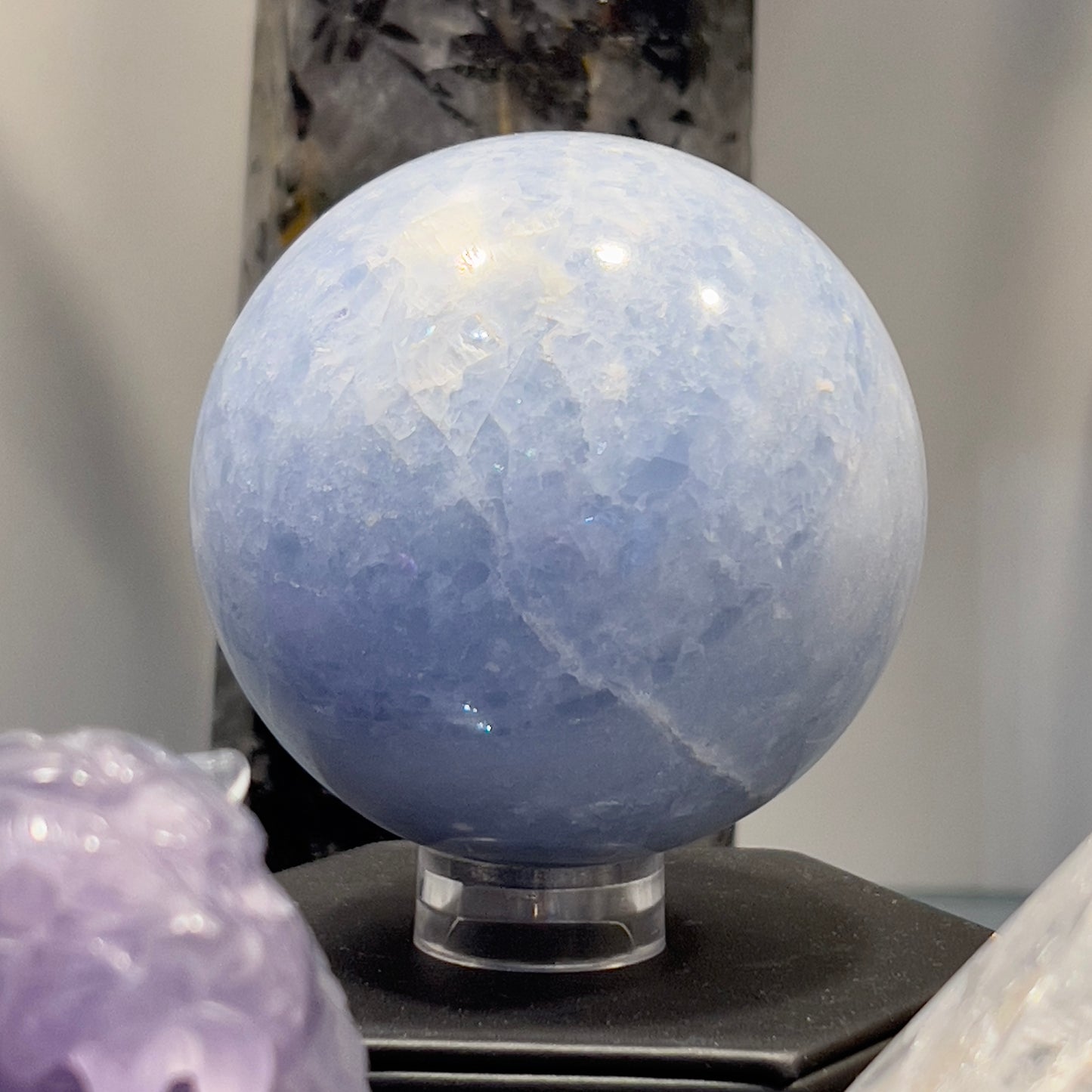 Blue Calcite Sphere