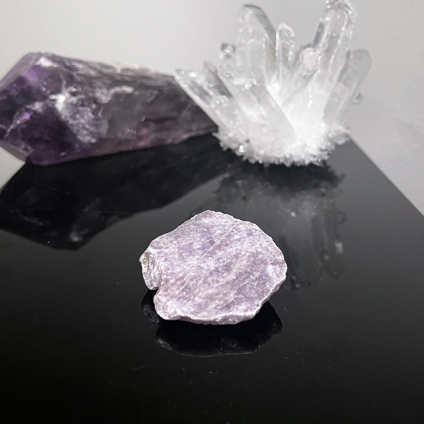 Lepidolite with Polished Face
