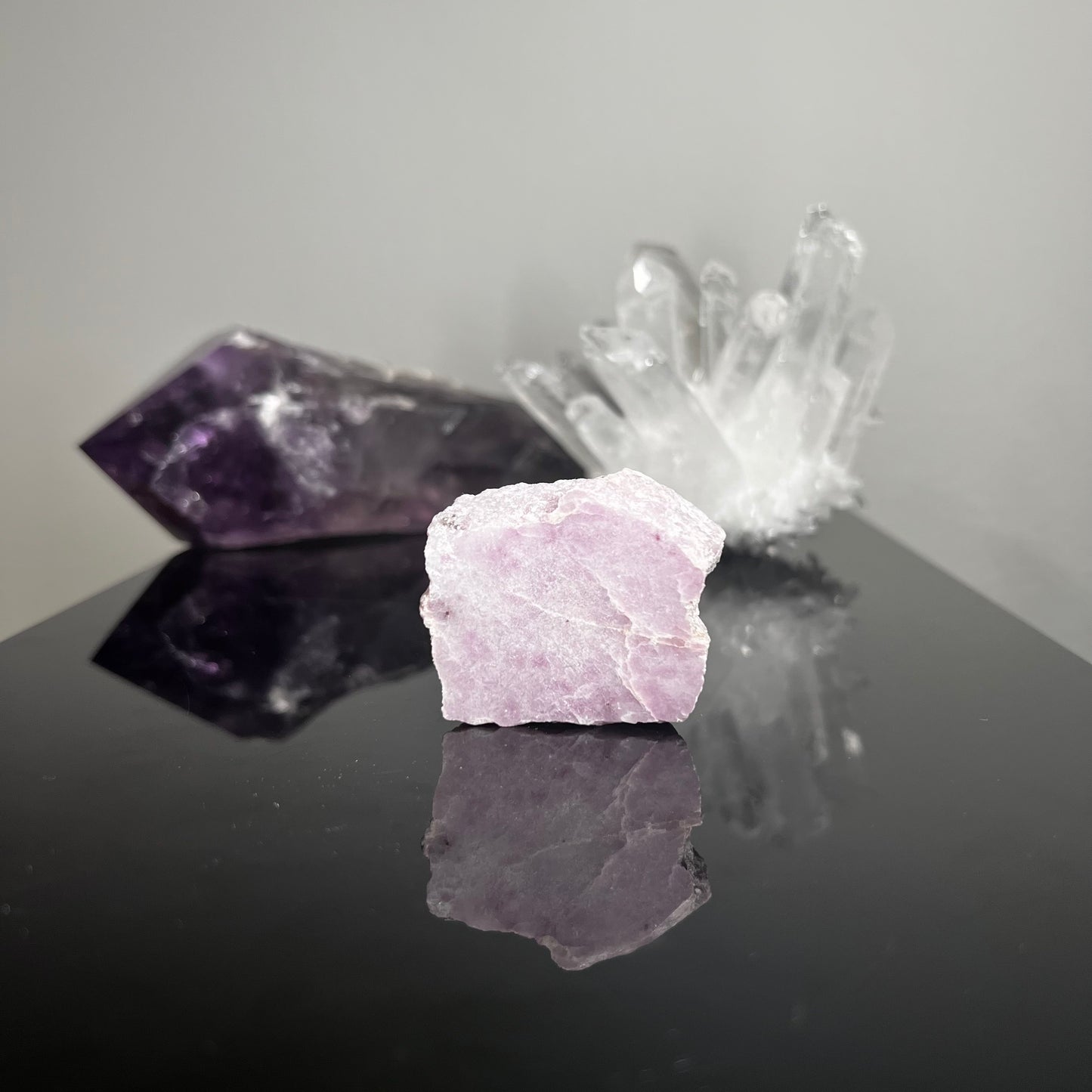 Lepidolite with Polished Face