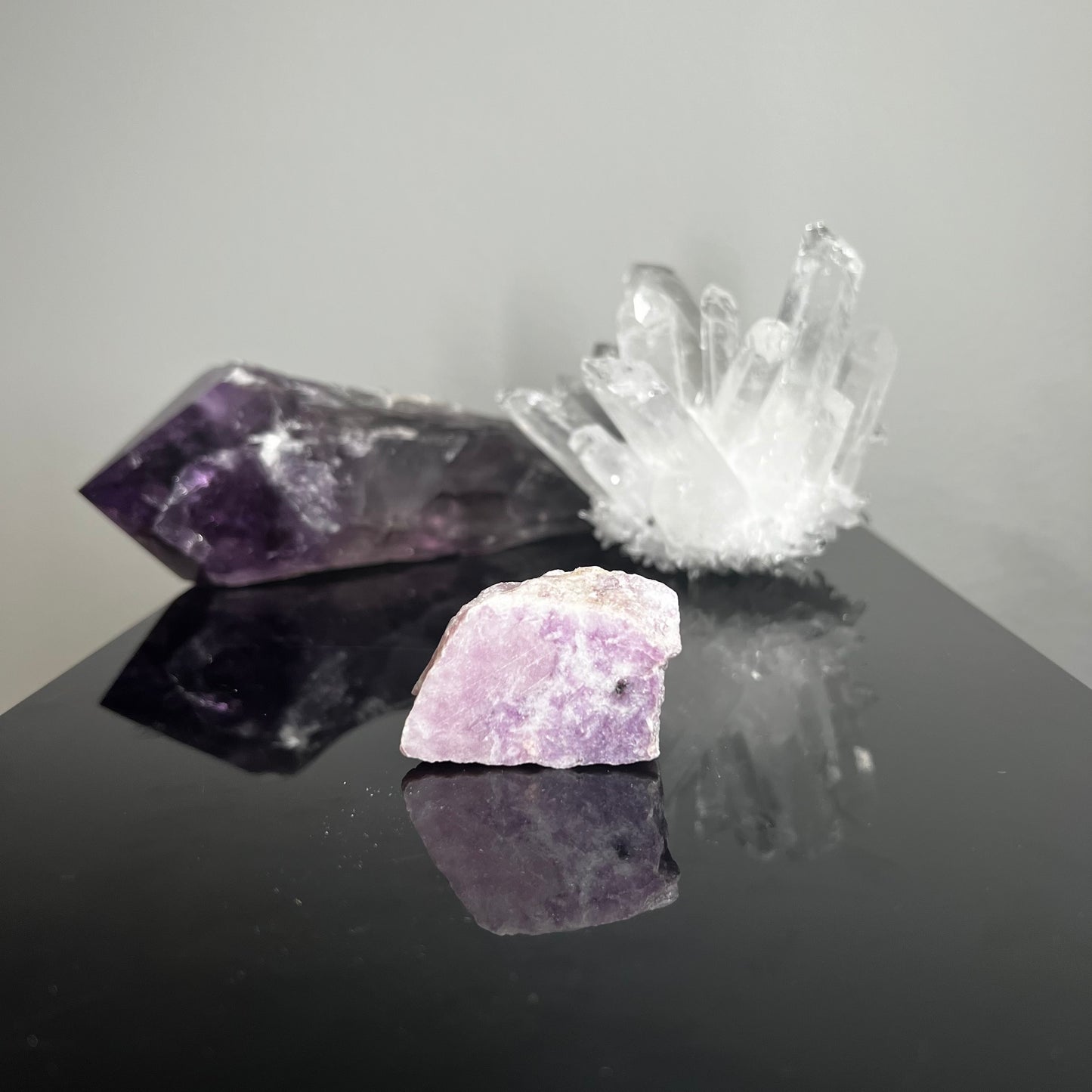 Lepidolite with Polished Face