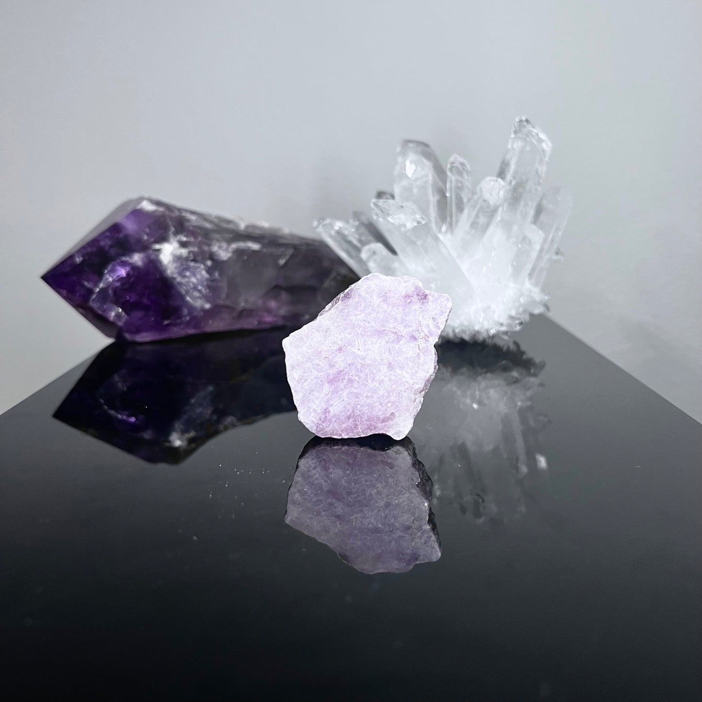 Lepidolite with Polished Face