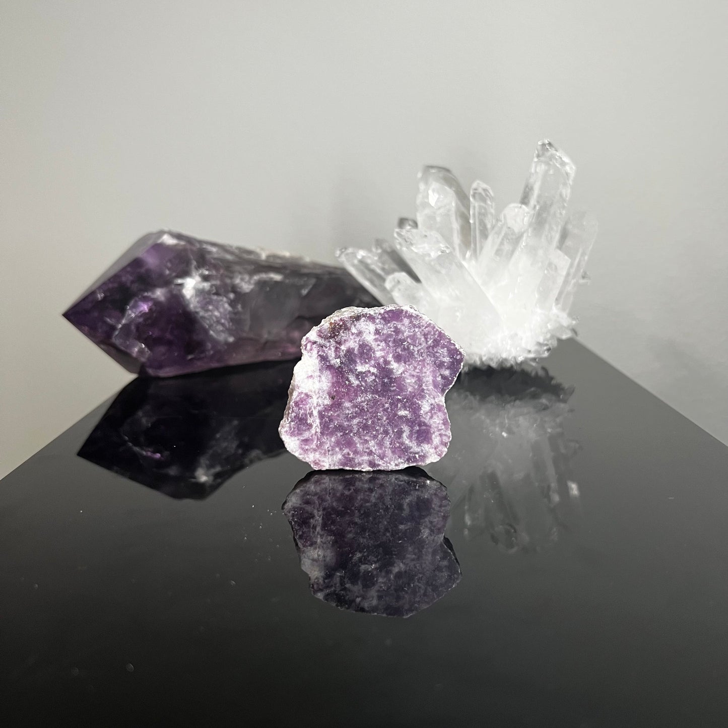 Lepidolite with Polished Face