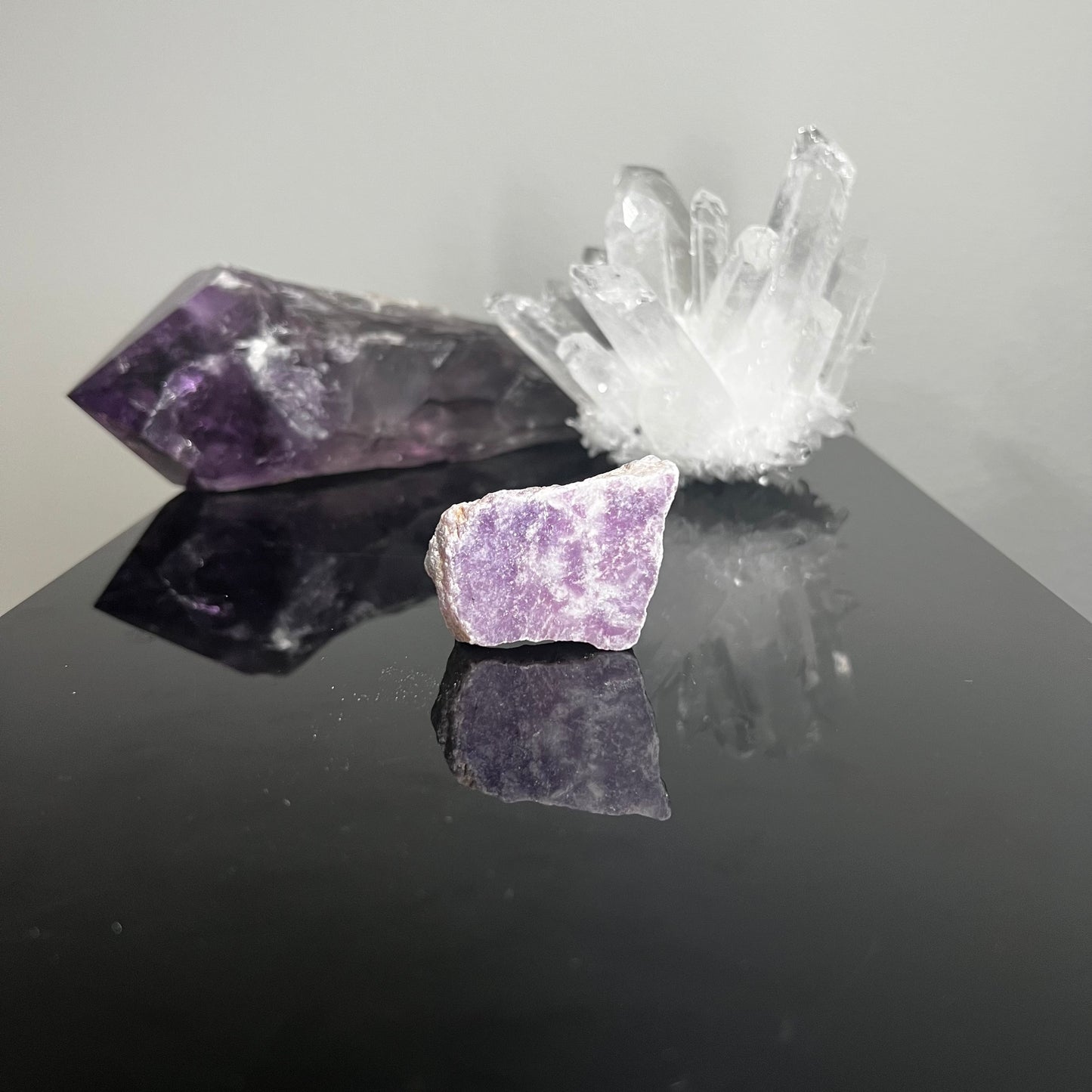 Lepidolite with Polished Face