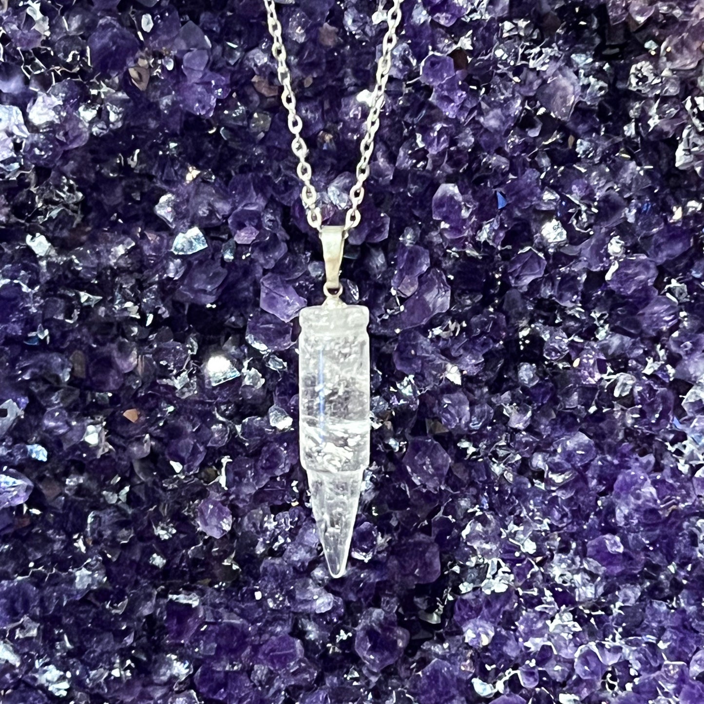 Quartz Bullet Necklace