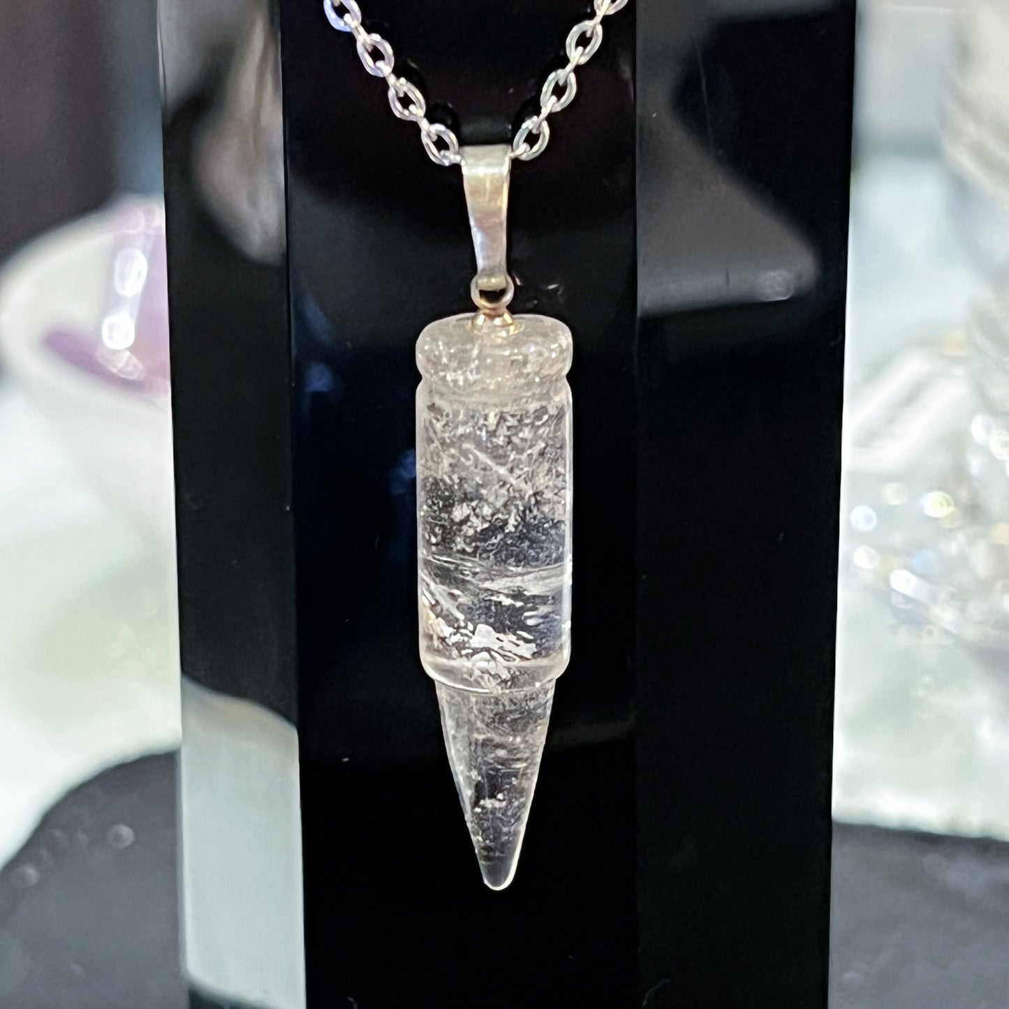Quartz Bullet Necklace