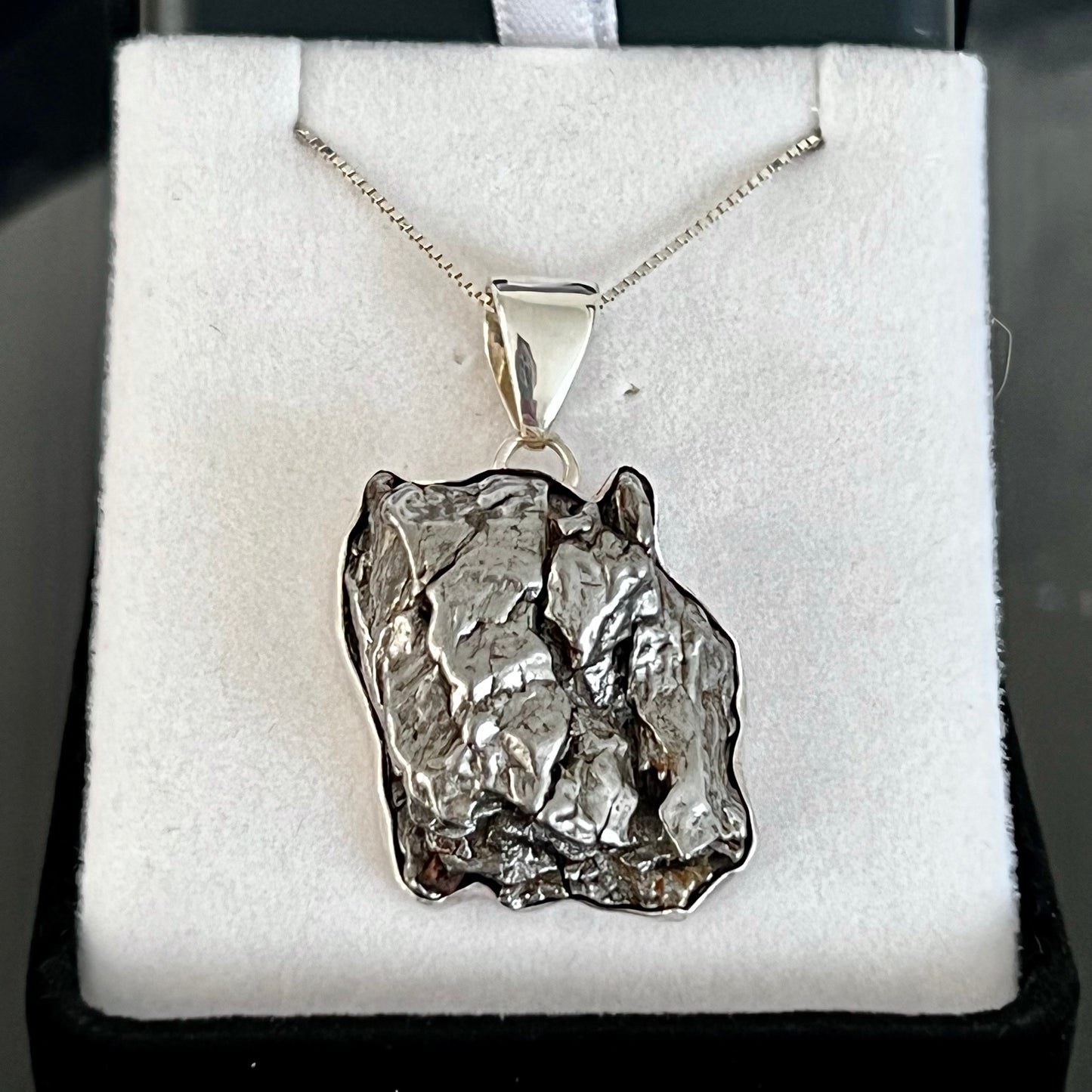 Meteorite Sterling Silver Necklace