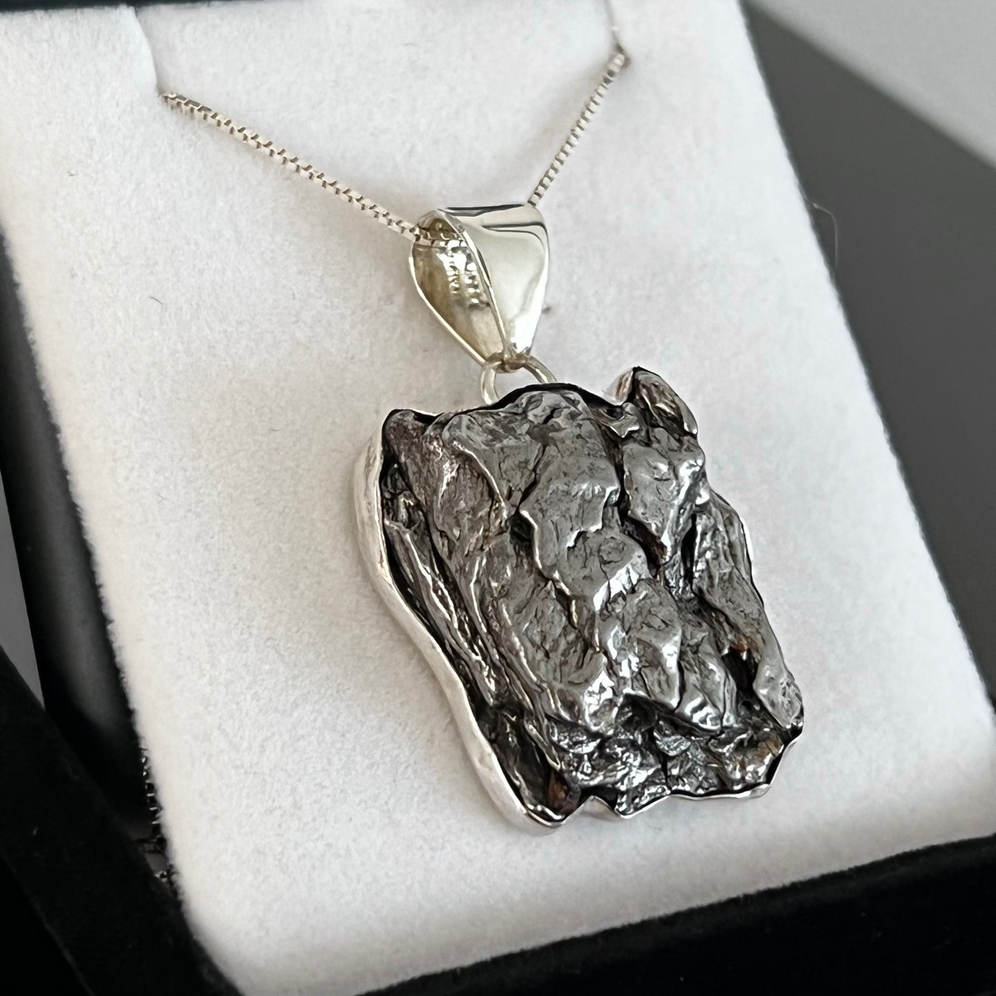 Meteorite Sterling Silver Necklace