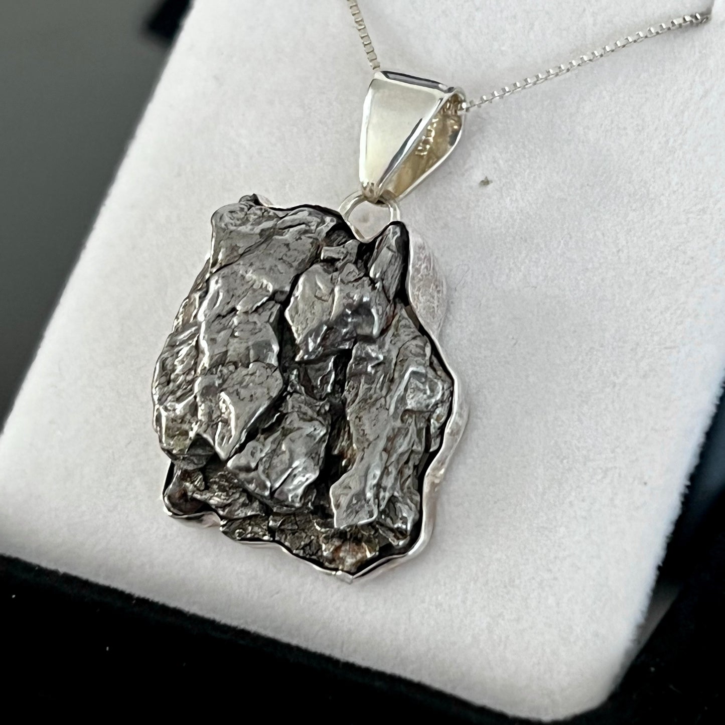 Meteorite Sterling Silver Necklace