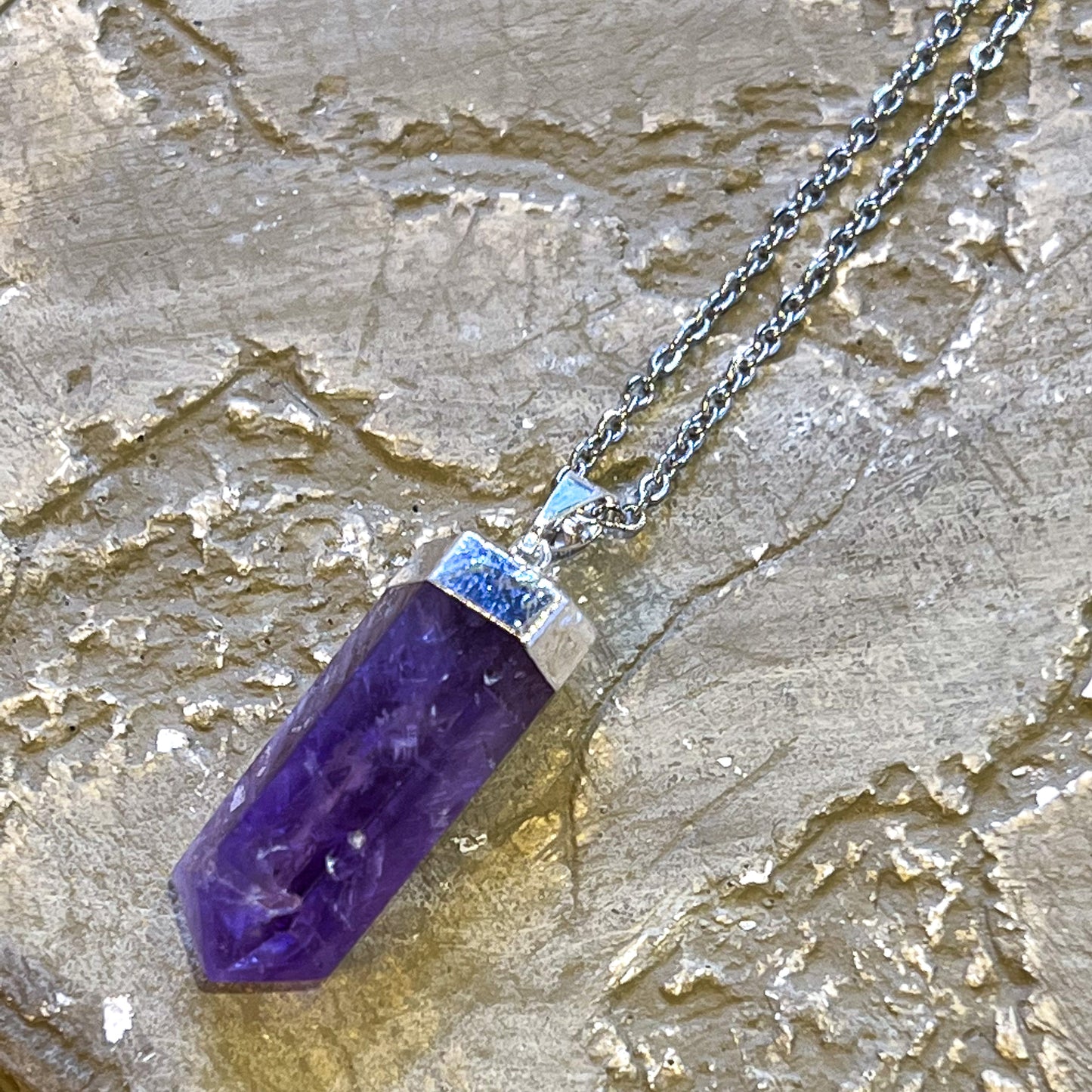 Amethyst Point Necklace (Style 4)