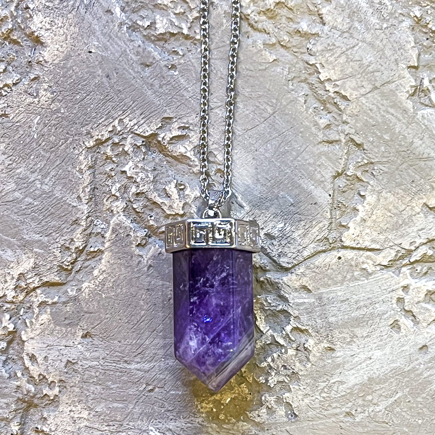 Amethyst Jumbo Point Necklace
