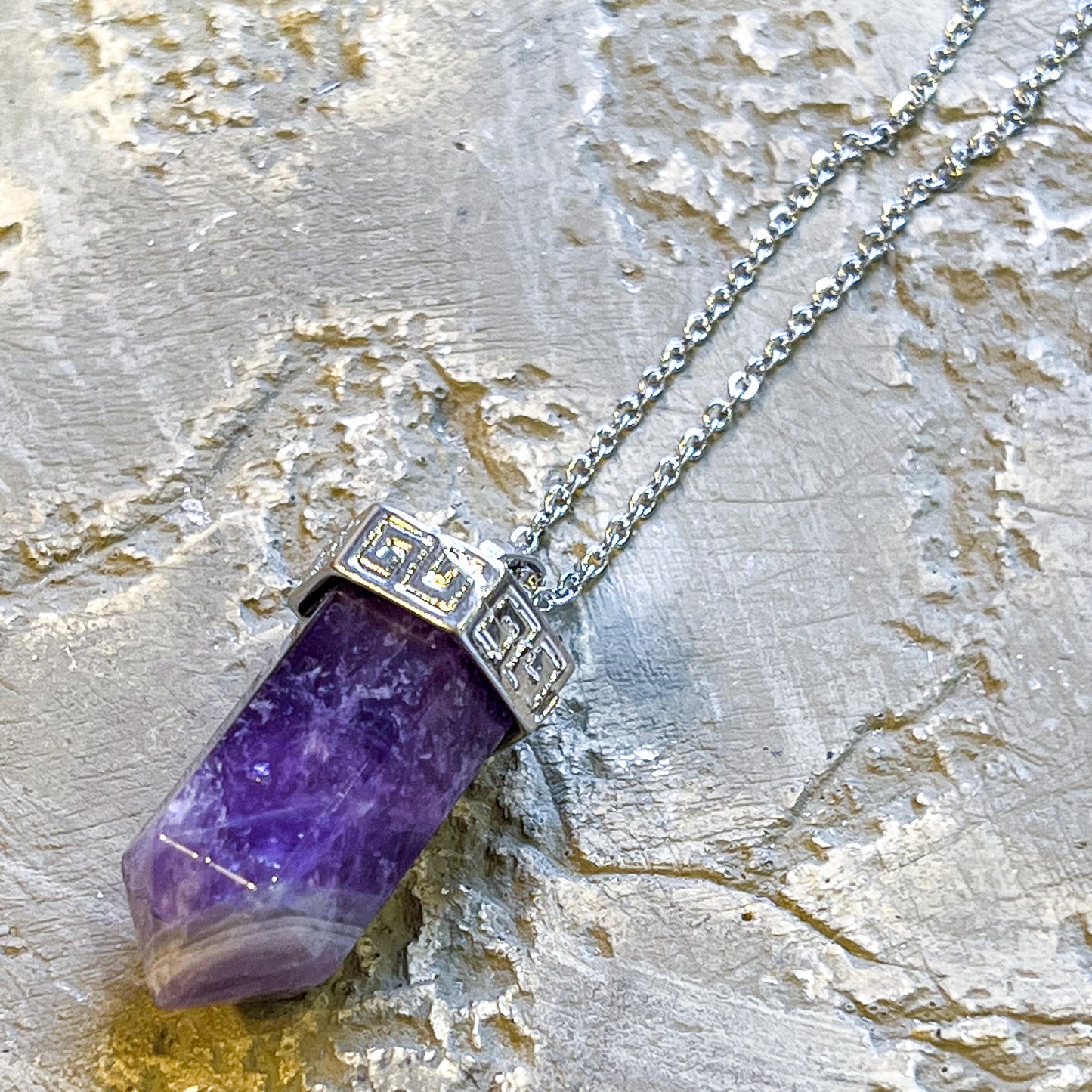Amethyst Jumbo Point Necklace