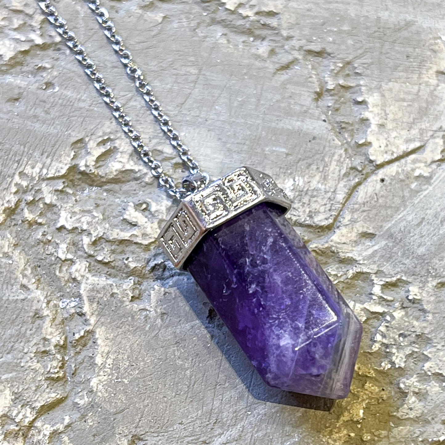 Amethyst Jumbo Point Necklace