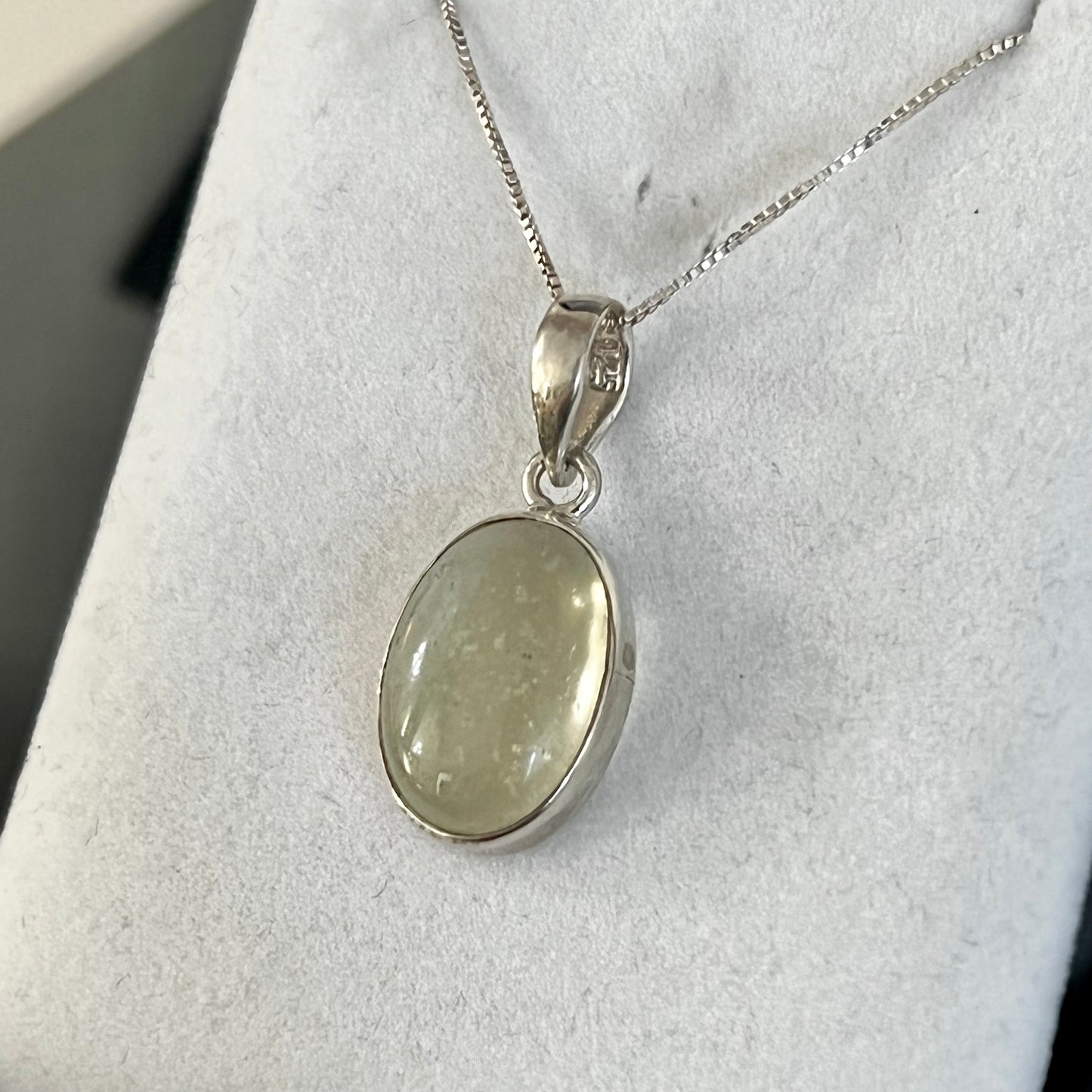 Libyan Glass Sterling Silver Necklace