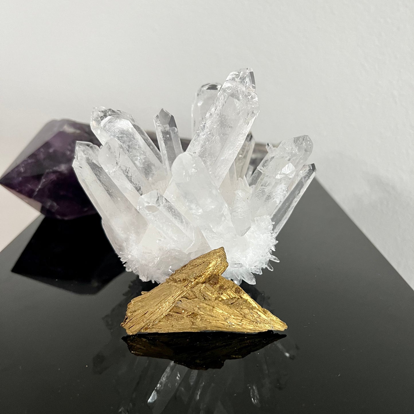 Golden Aura Black Kyanite