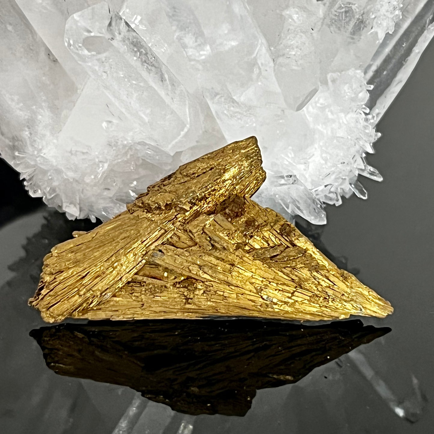 Golden Aura Black Kyanite