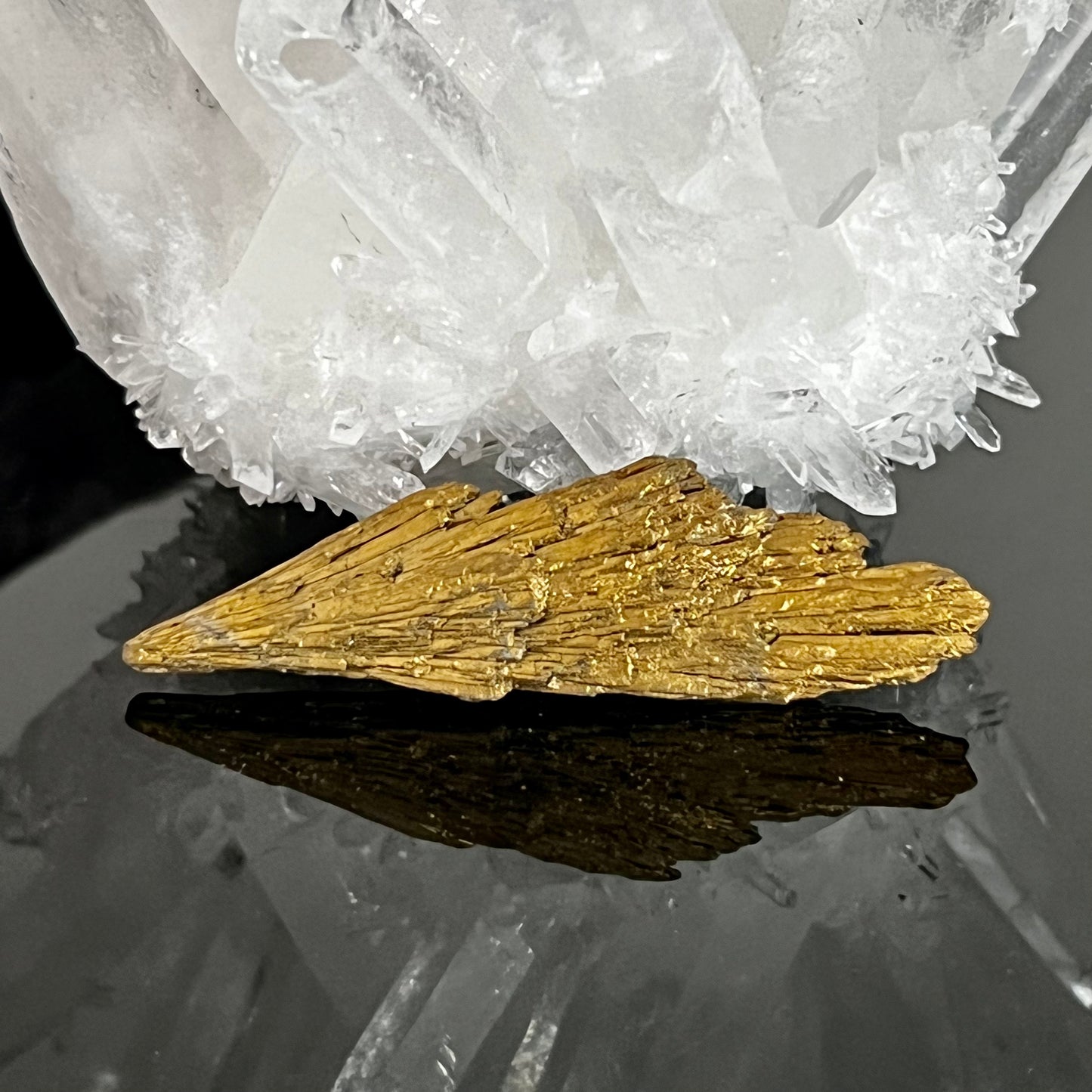 Golden Aura Black Kyanite
