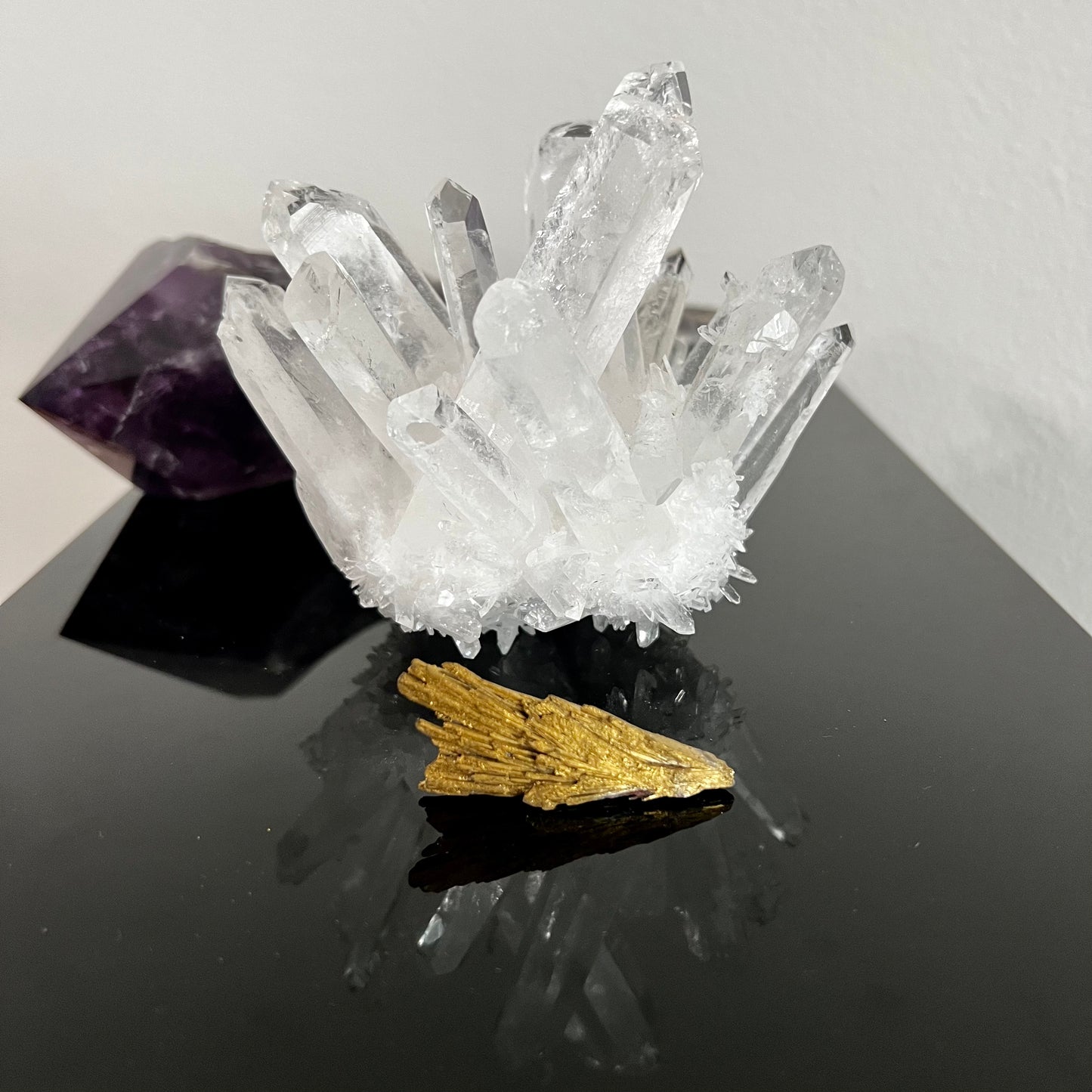 Golden Aura Black Kyanite