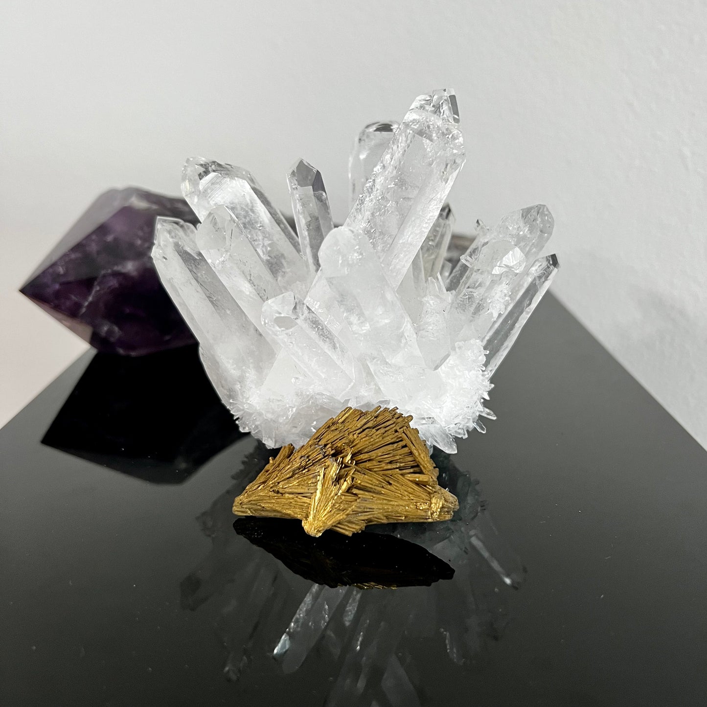Golden Aura Black Kyanite