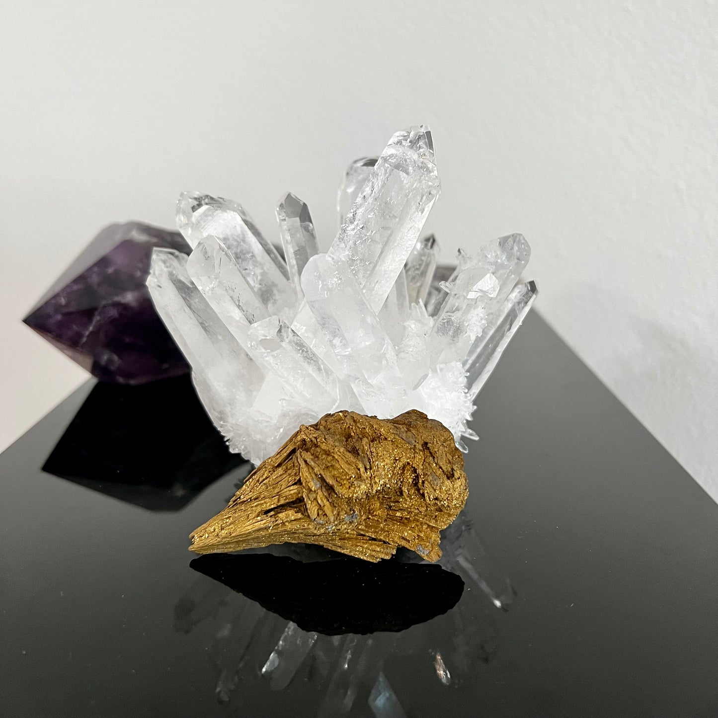 Golden Aura Black Kyanite