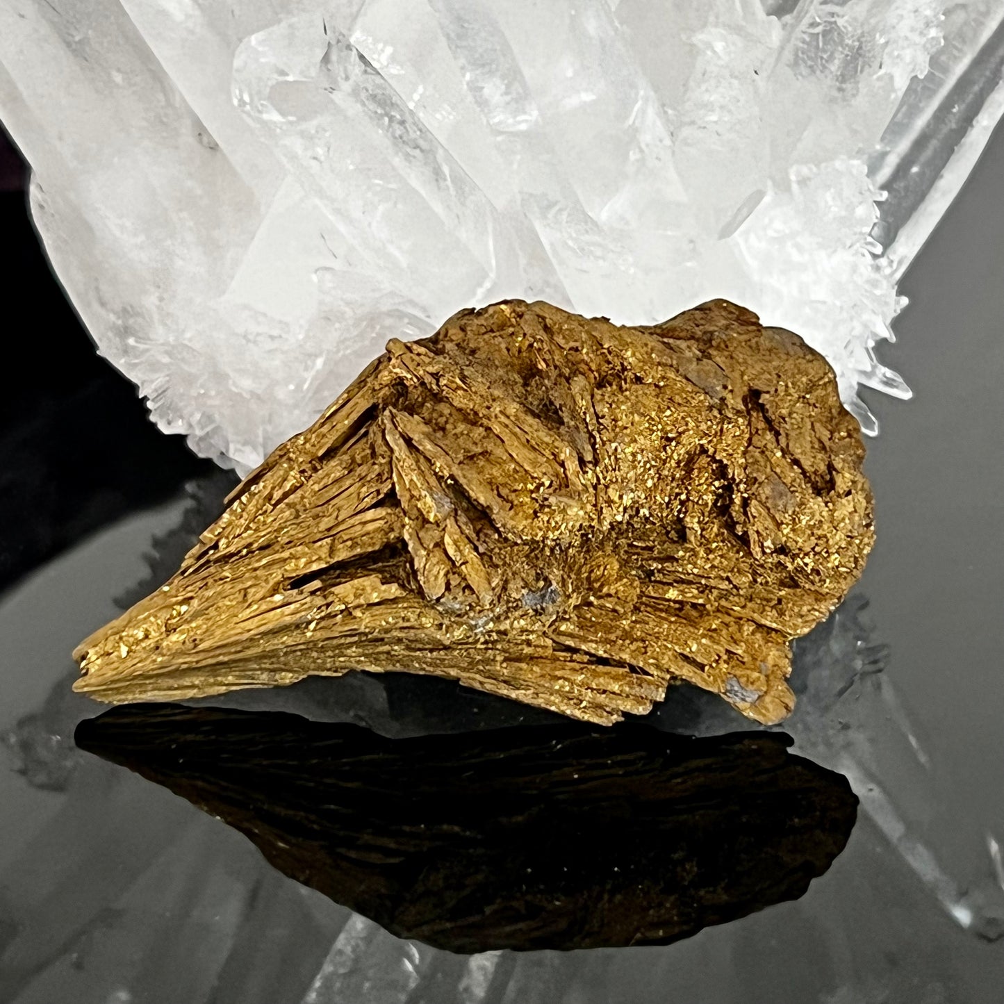 Golden Aura Black Kyanite