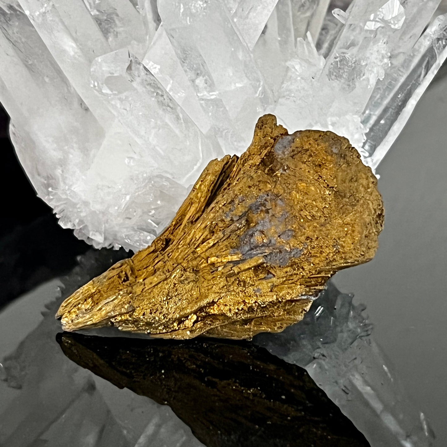 Golden Aura Black Kyanite