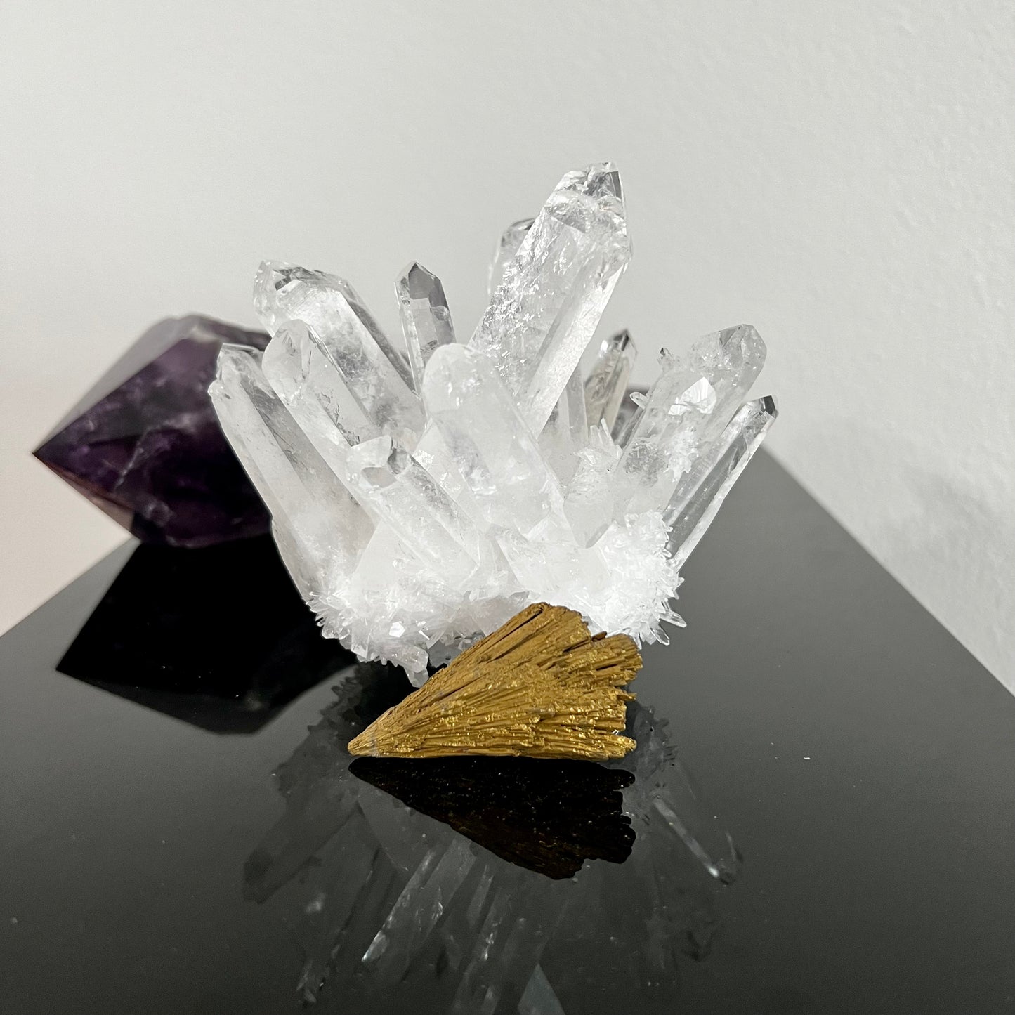 Golden Aura Black Kyanite