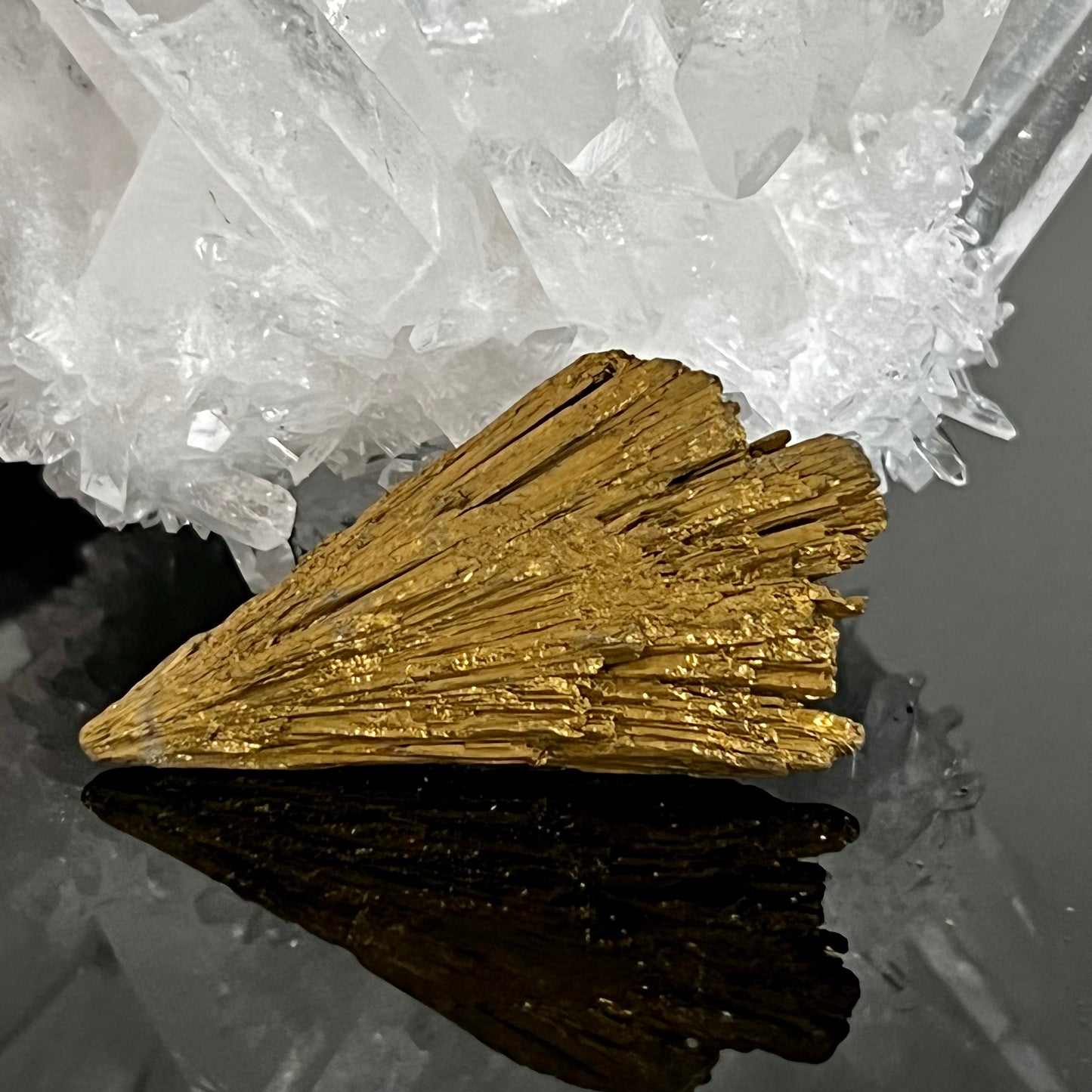 Golden Aura Black Kyanite