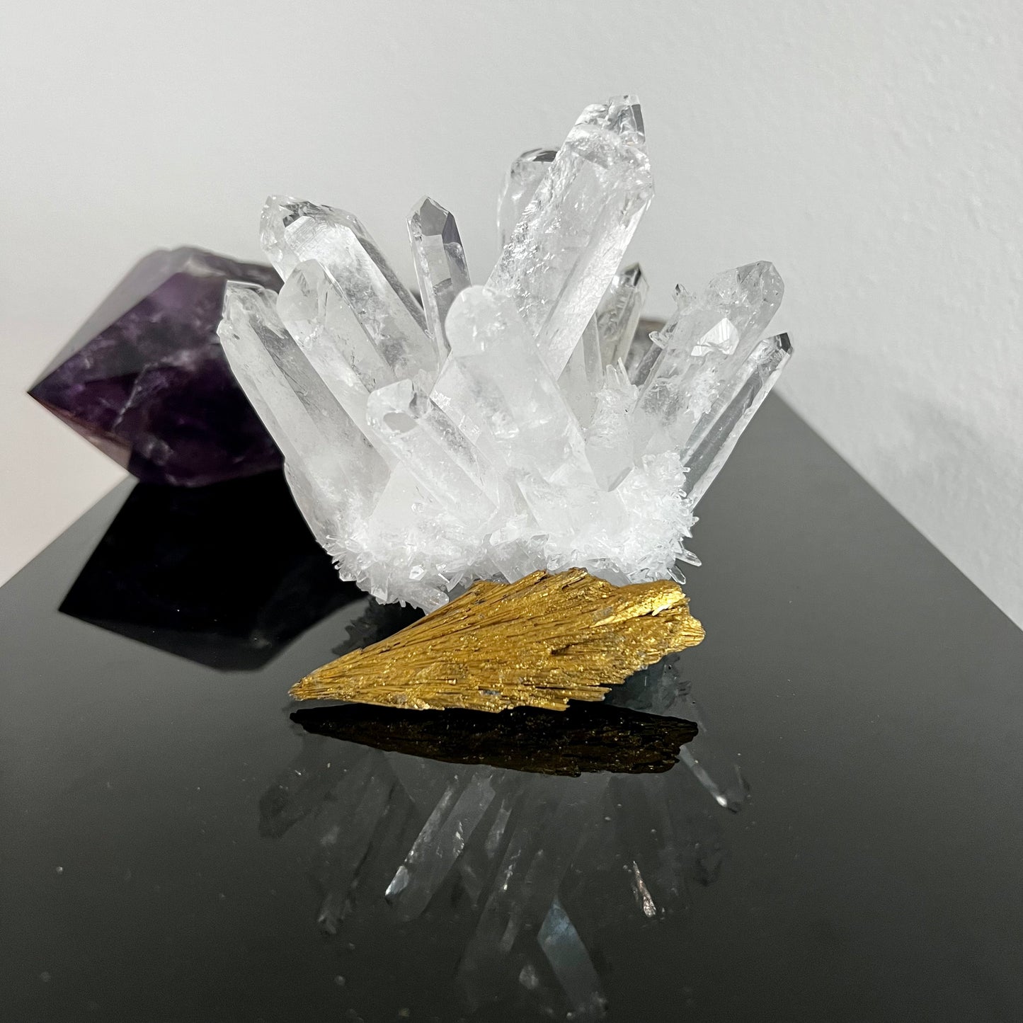Golden Aura Black Kyanite