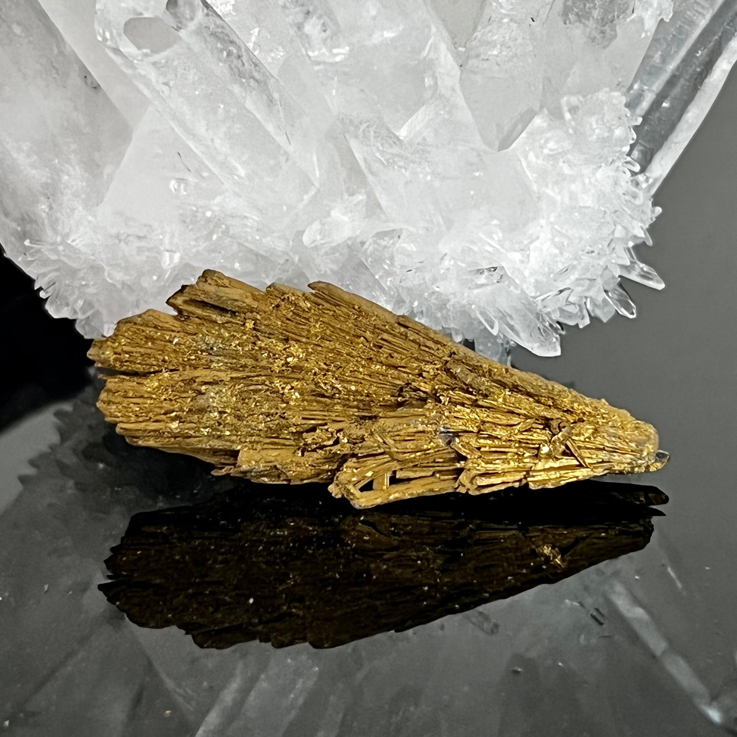 Golden Aura Black Kyanite