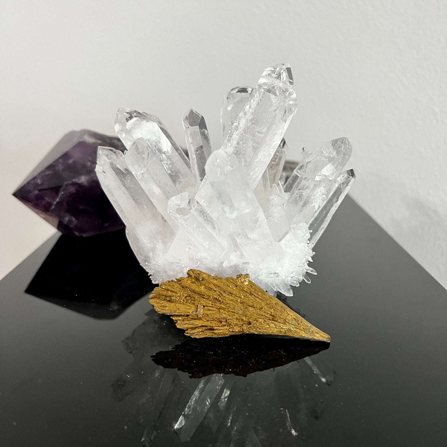 Golden Aura Black Kyanite